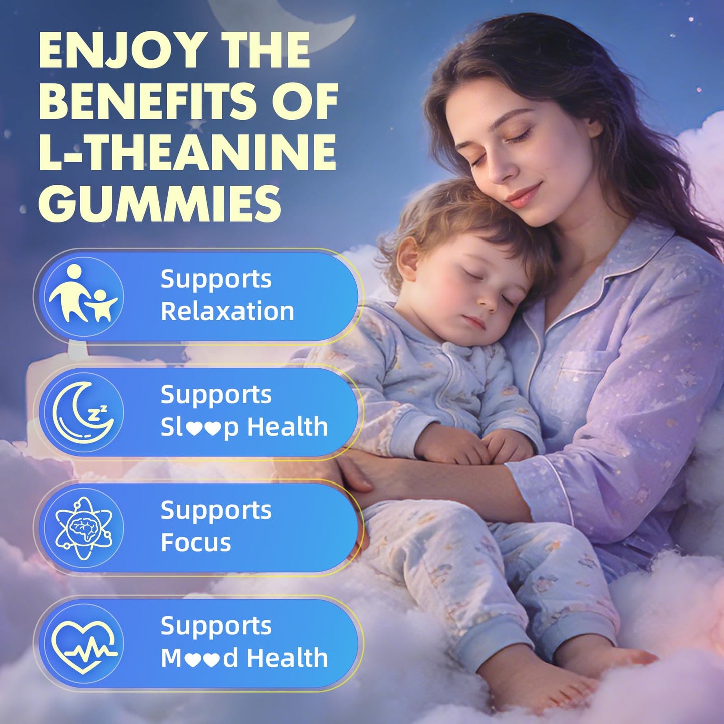 Softbear L-Theanine 400mg Gummies, 60 Count