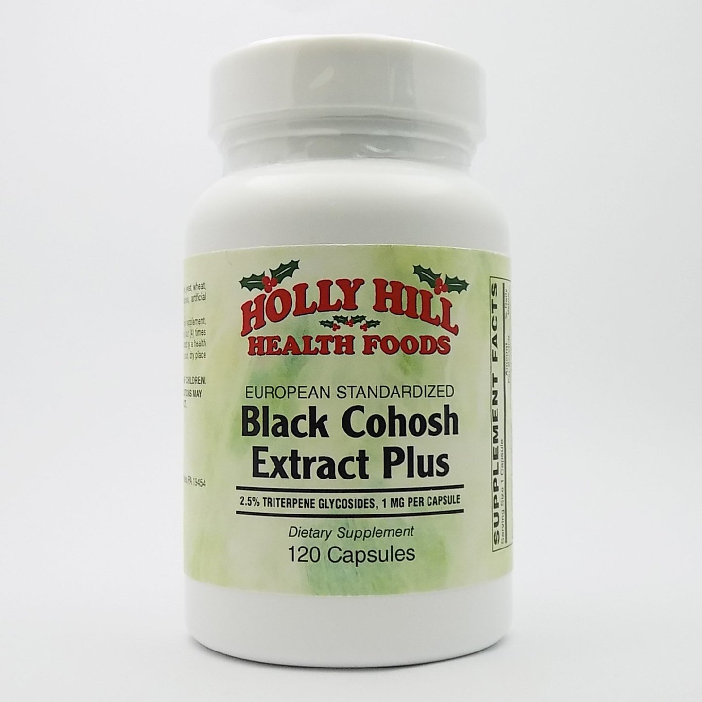 Holly Hill Health Foods European Standardized Black Cohosh Extract Plus Capsules 120