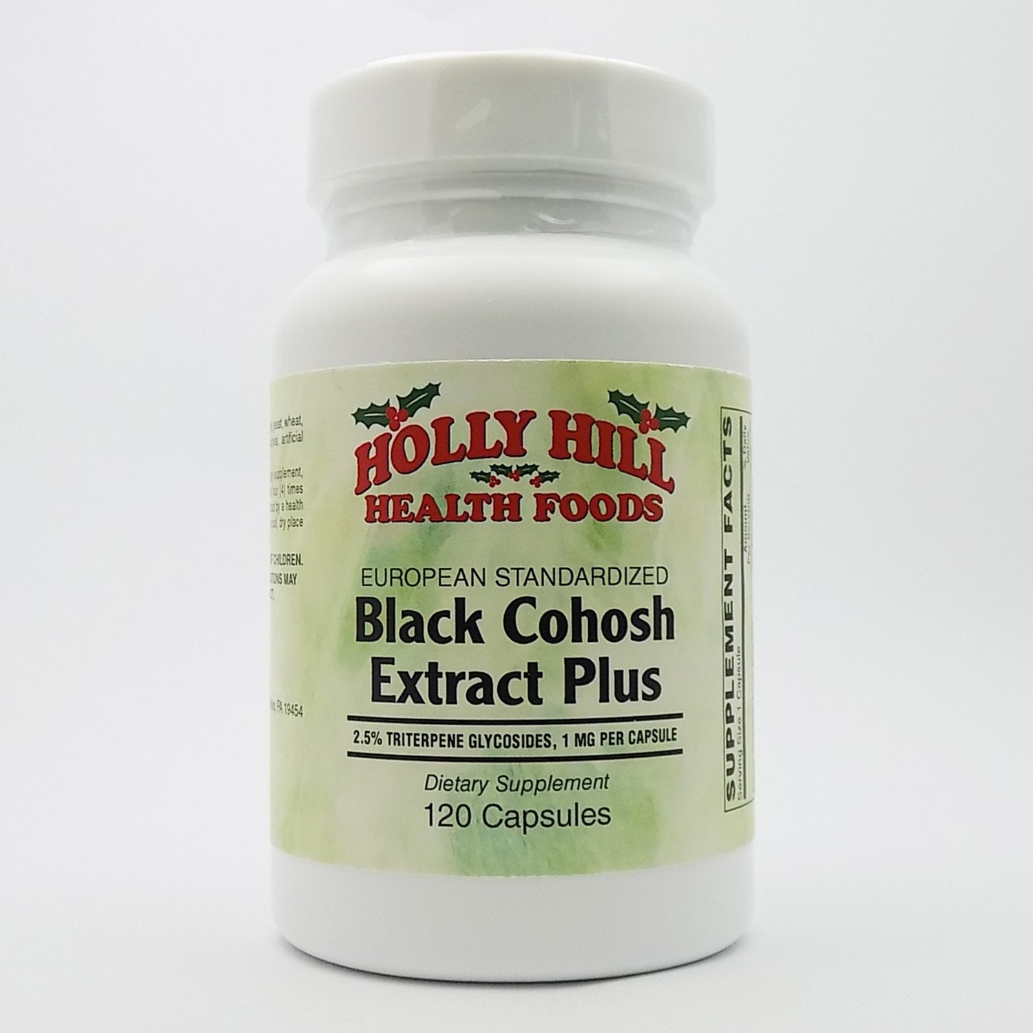 Holly Hill Health Foods European Standardized Black Cohosh Extract Plus Capsules 120