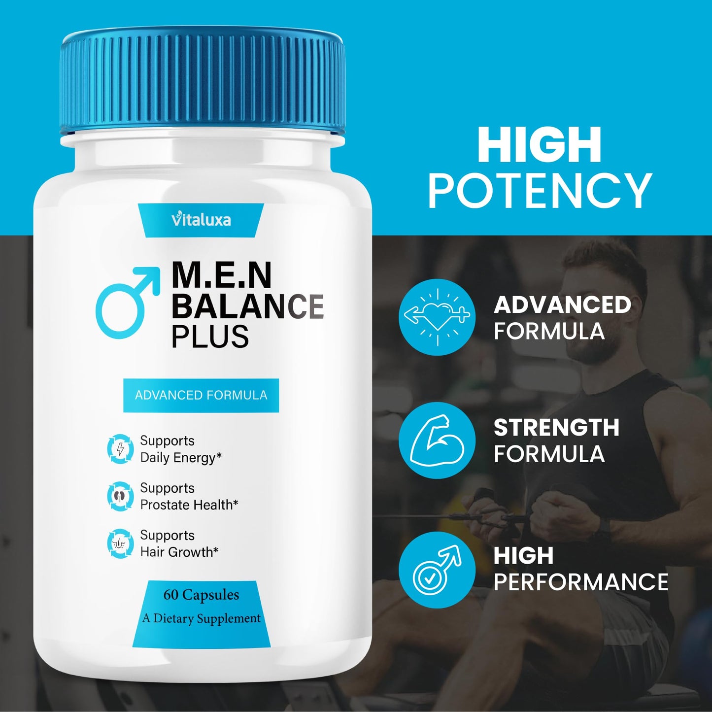 Vitaluxa Men Balance Plus Capsules, 300 Capsules