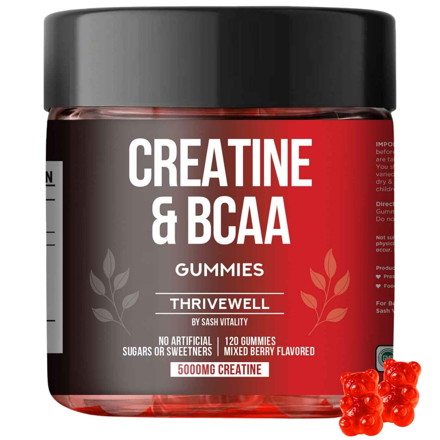 SASH Vitality Creatine Monohydrate Gummy 120
