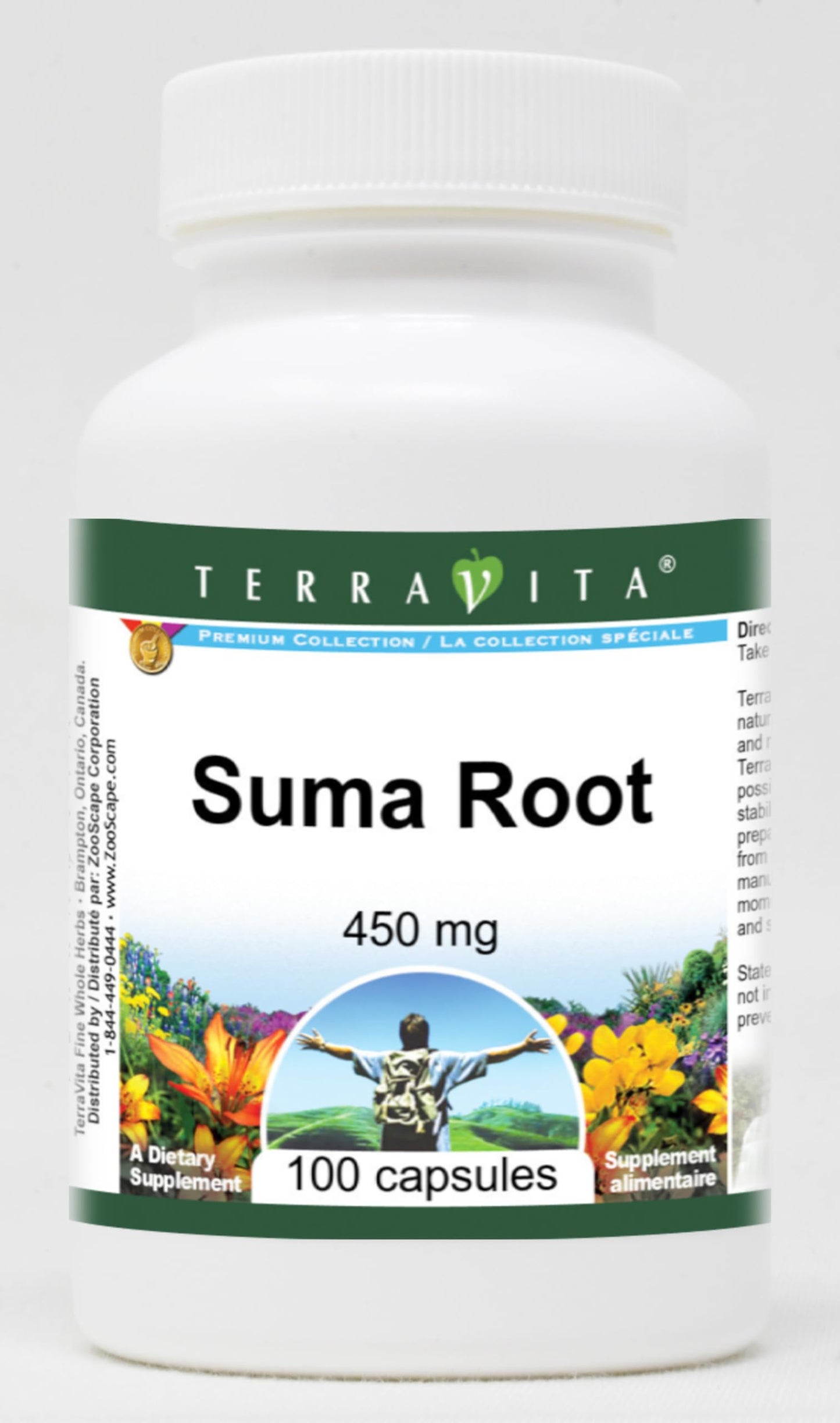 Terravita Suma Root 450 mg Capsules, 300 Count