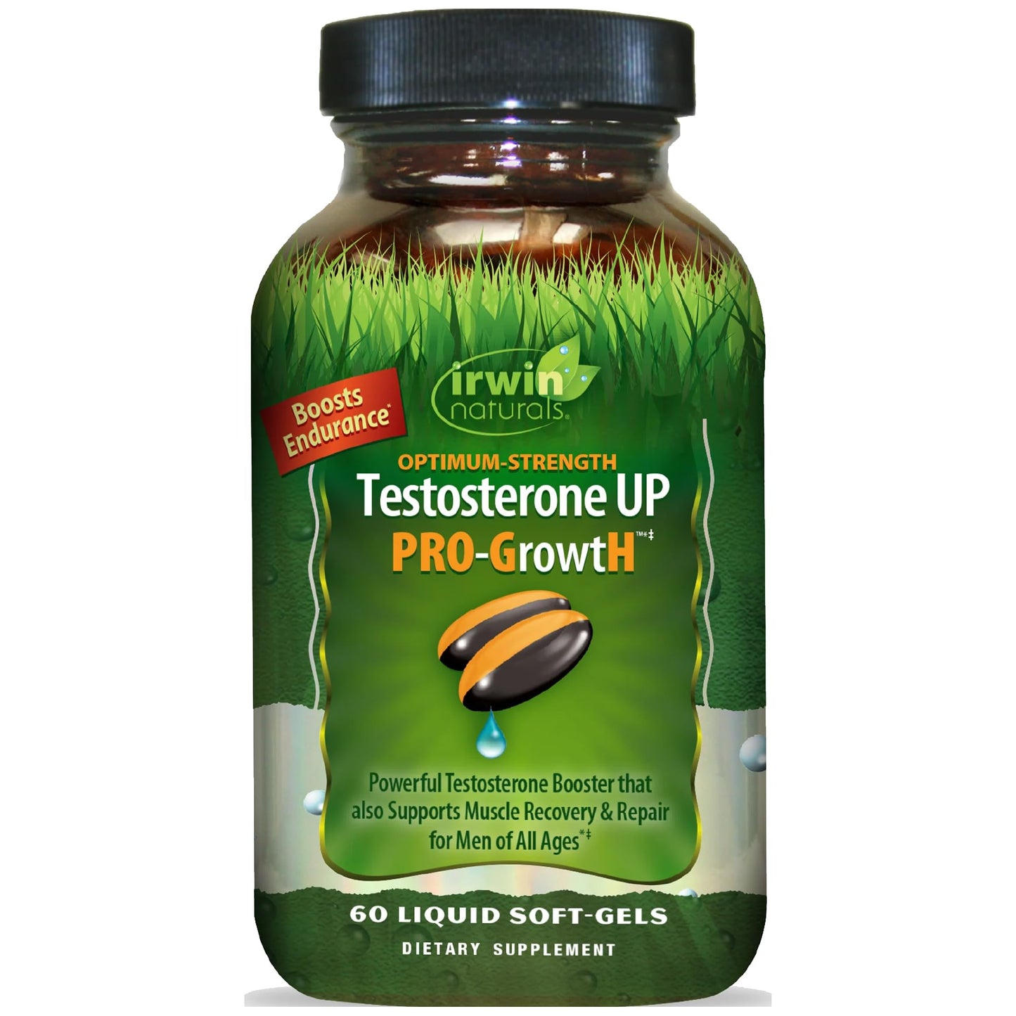 Irwin Naturals Optimum-Strength Testosterone UP PRO-Growth Softgel, 60 Count