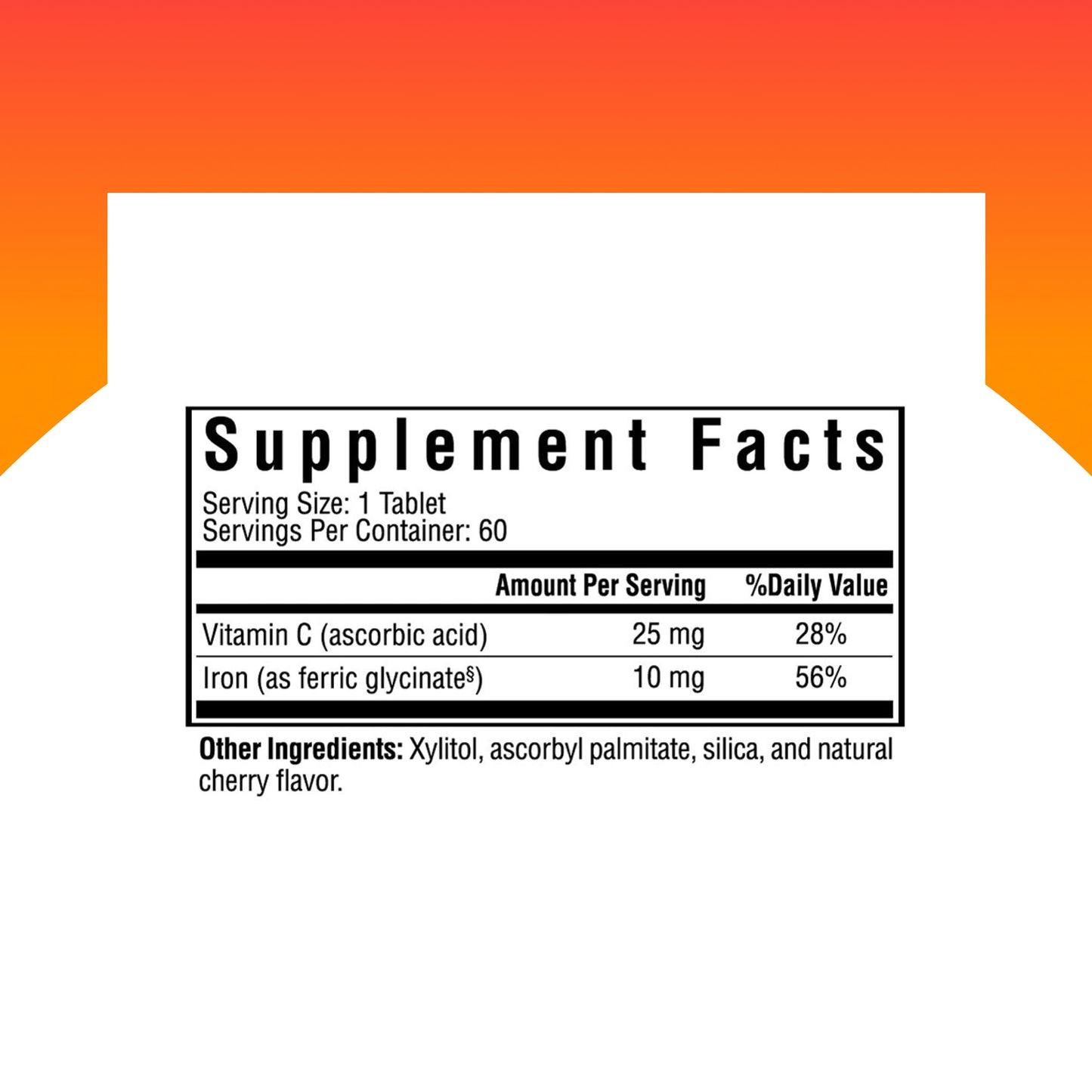 Seeking Health Iron Chewable 60 Tablets