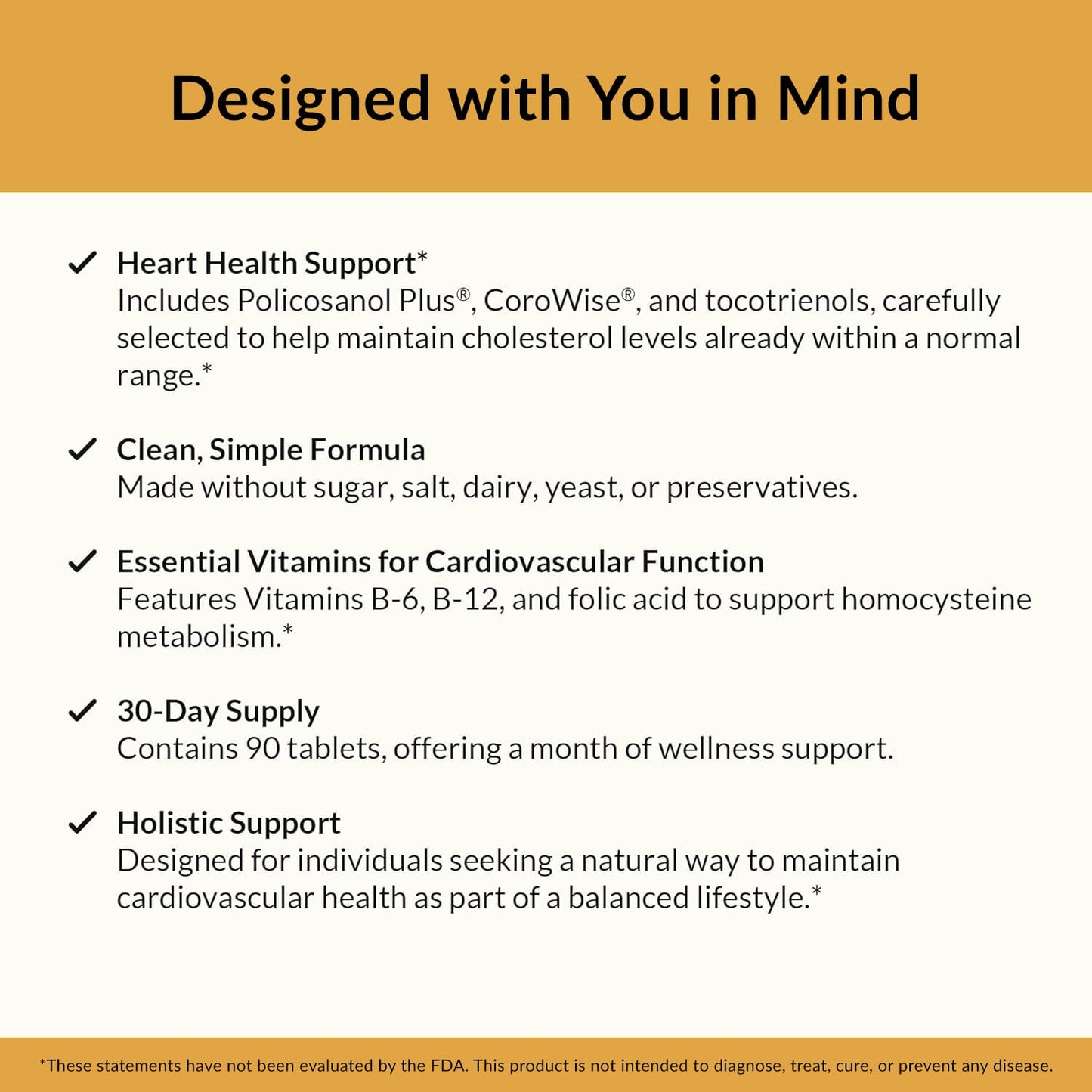 Natural Wellness Cholesterol Support Tablets 1 Count