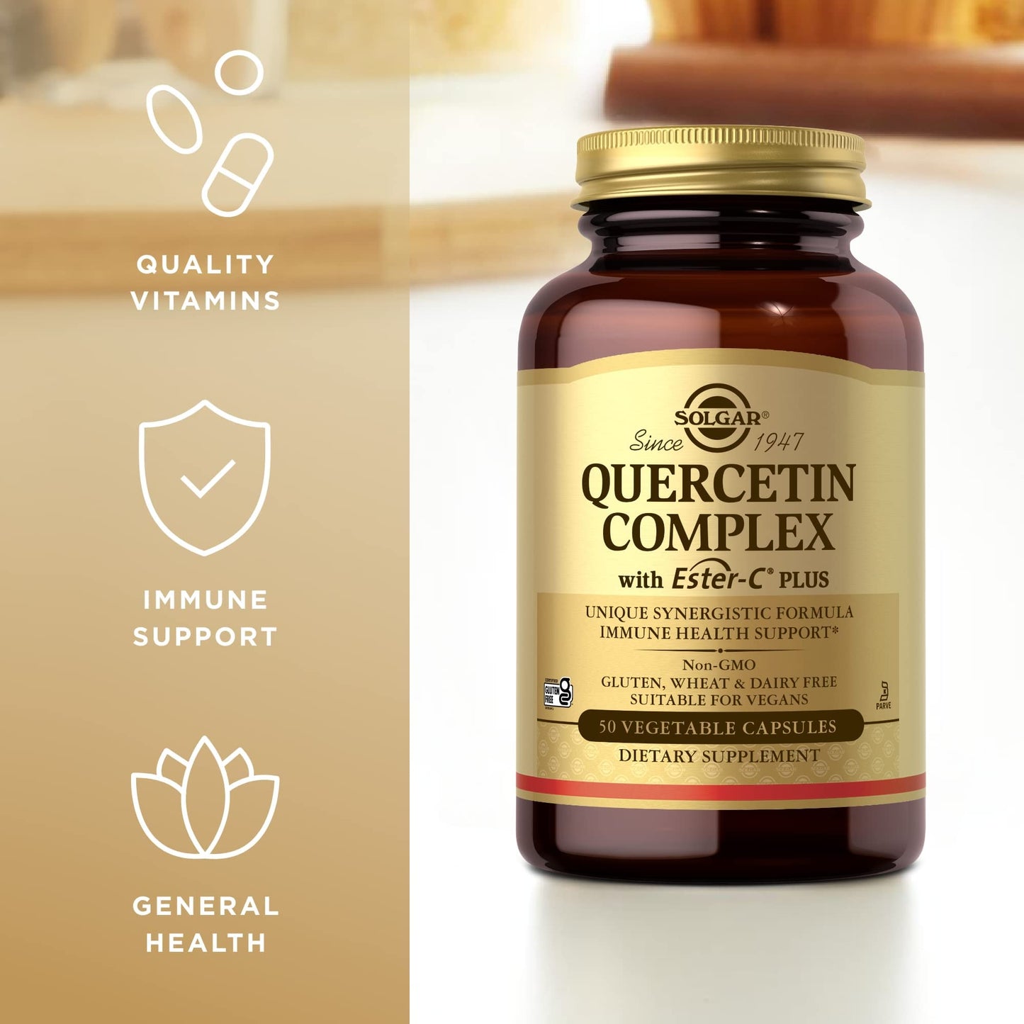 Solgar Quercetin Complex with Ester-C Plus Softgels 50 Count (Pack of 2)