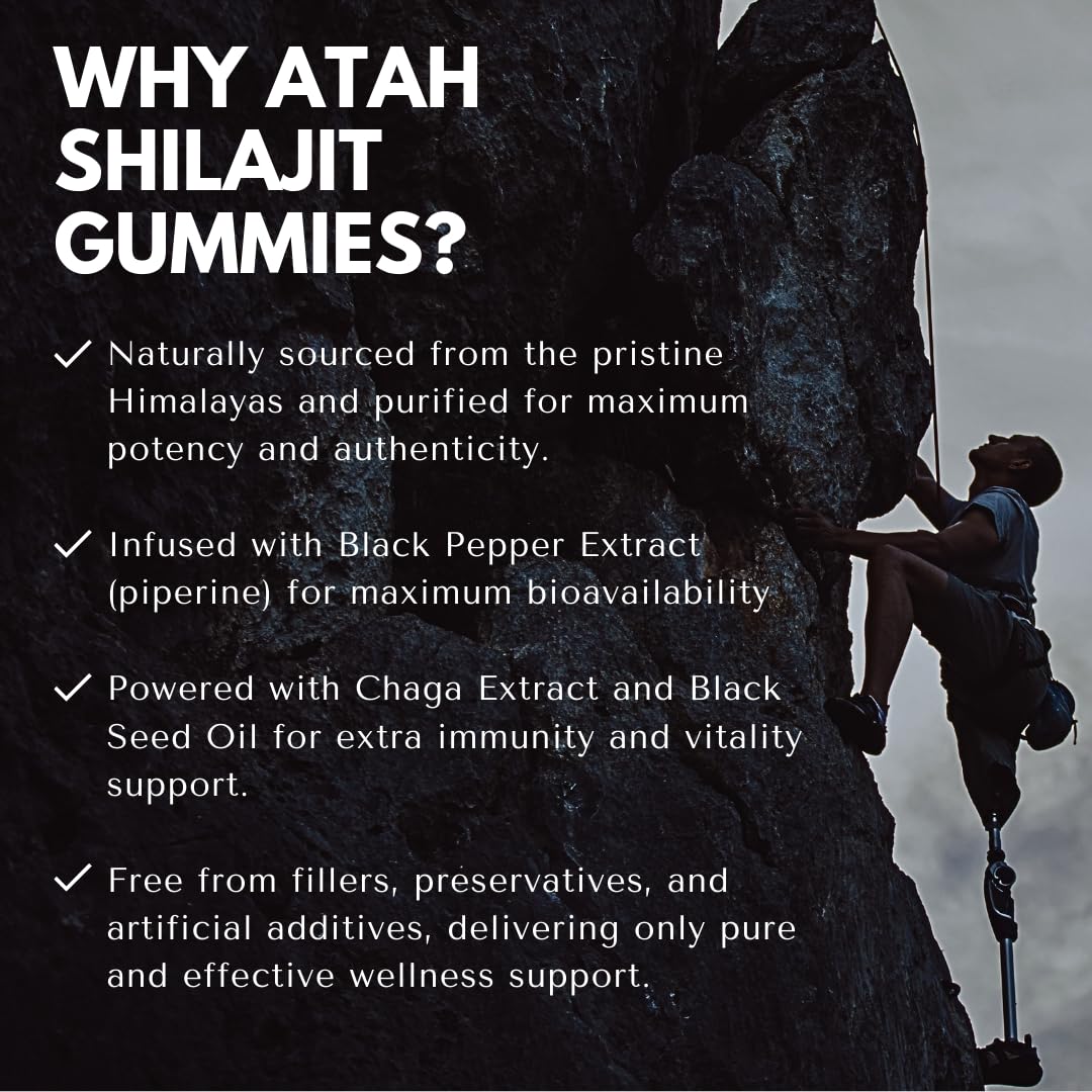 ATAH VEDIC SECRETS Himalayan Shilajit Gummies 60 Gummies