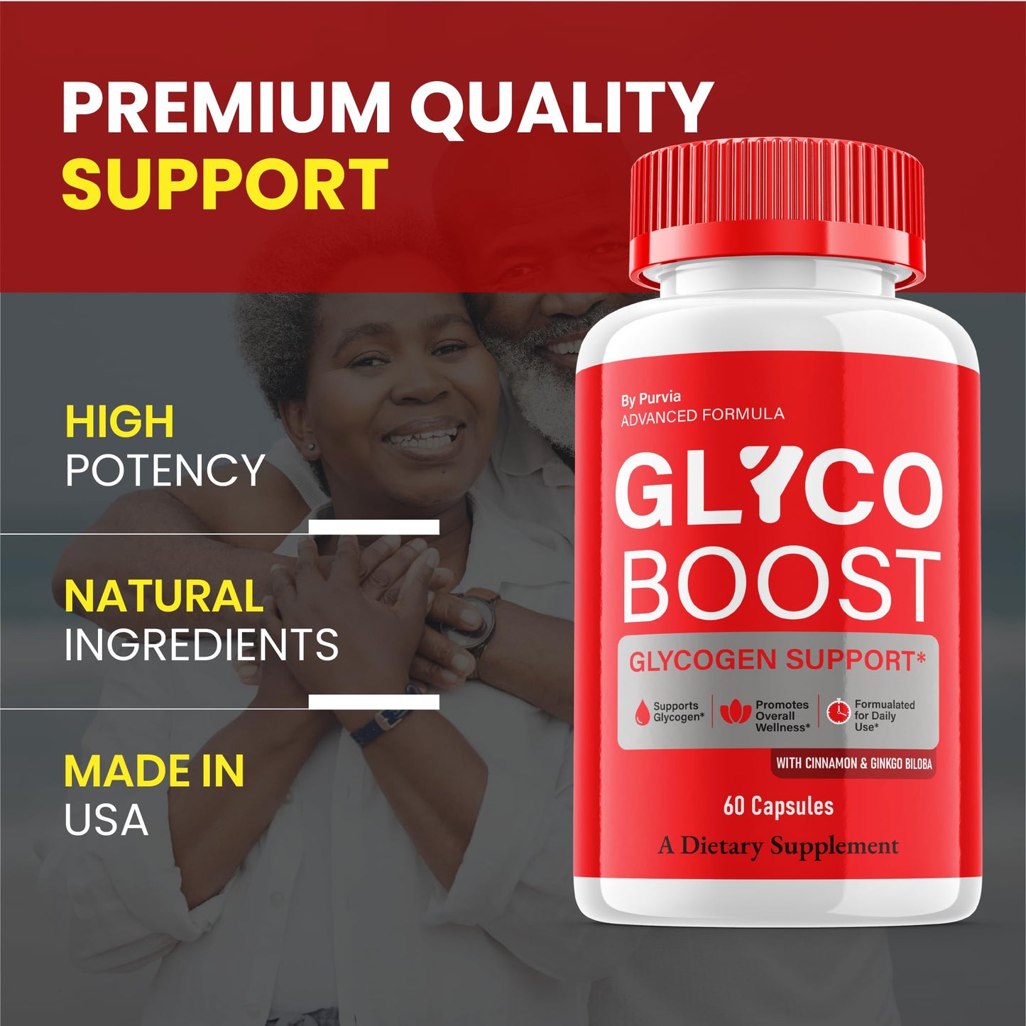 Purvia GlycoBoost Capsules, 300 Capsules