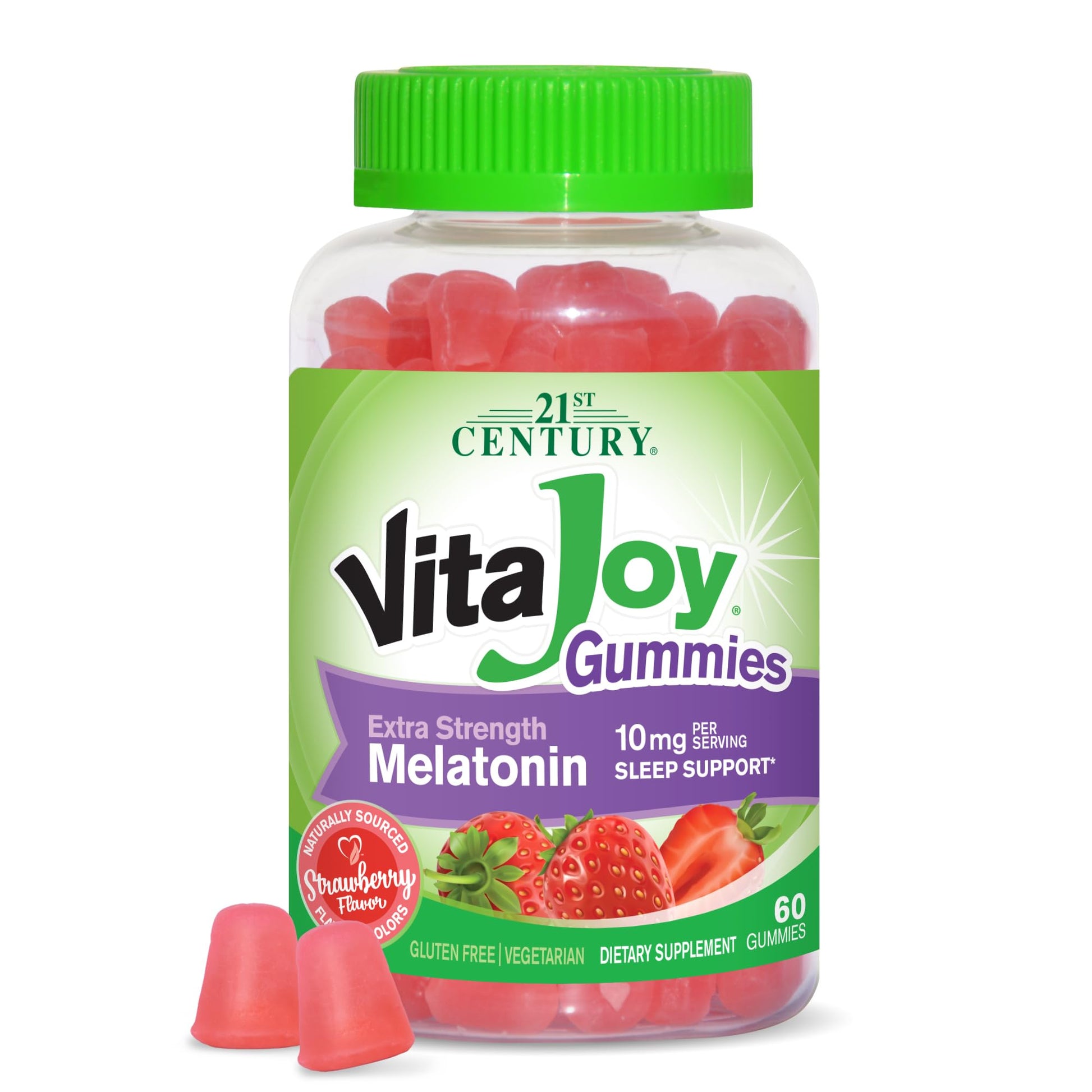 21st Century VitaJoy Melatonin 10mg Gummies, 60 Count