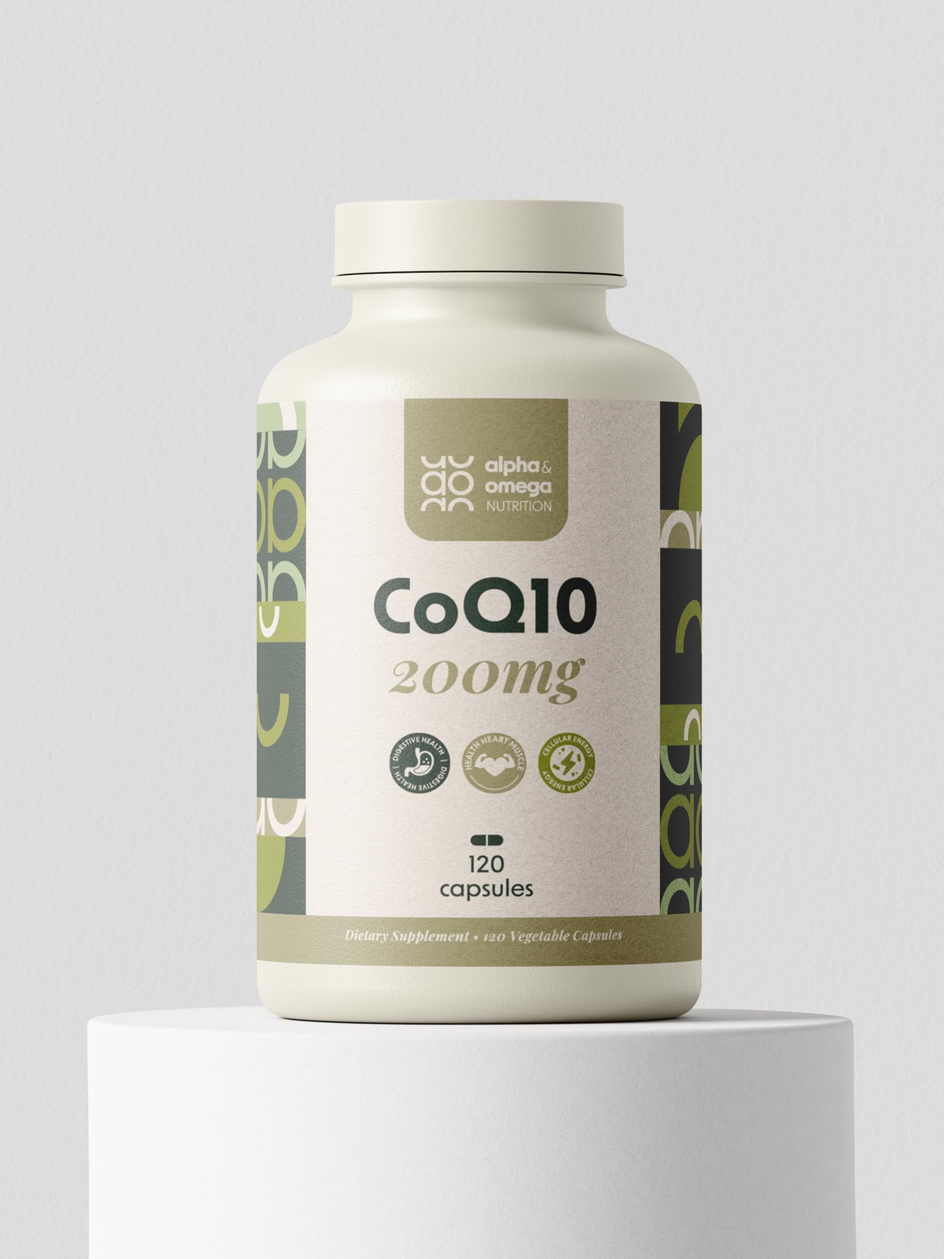 Alpha & Omega Nutrition CoQ10 200mg Capsule, 1 Count