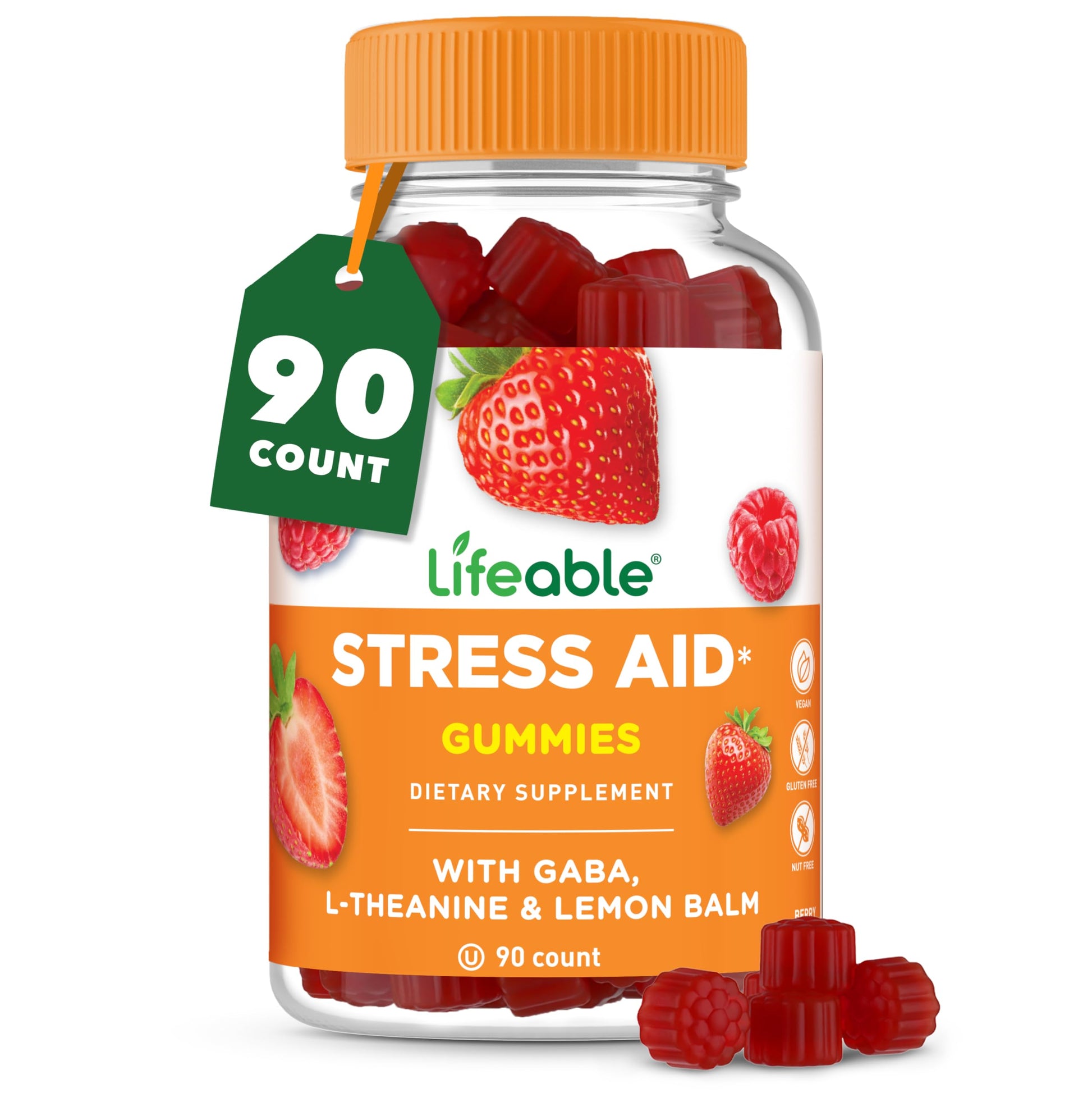 Lifeable Stress Aid Gummies 90 Gummies
