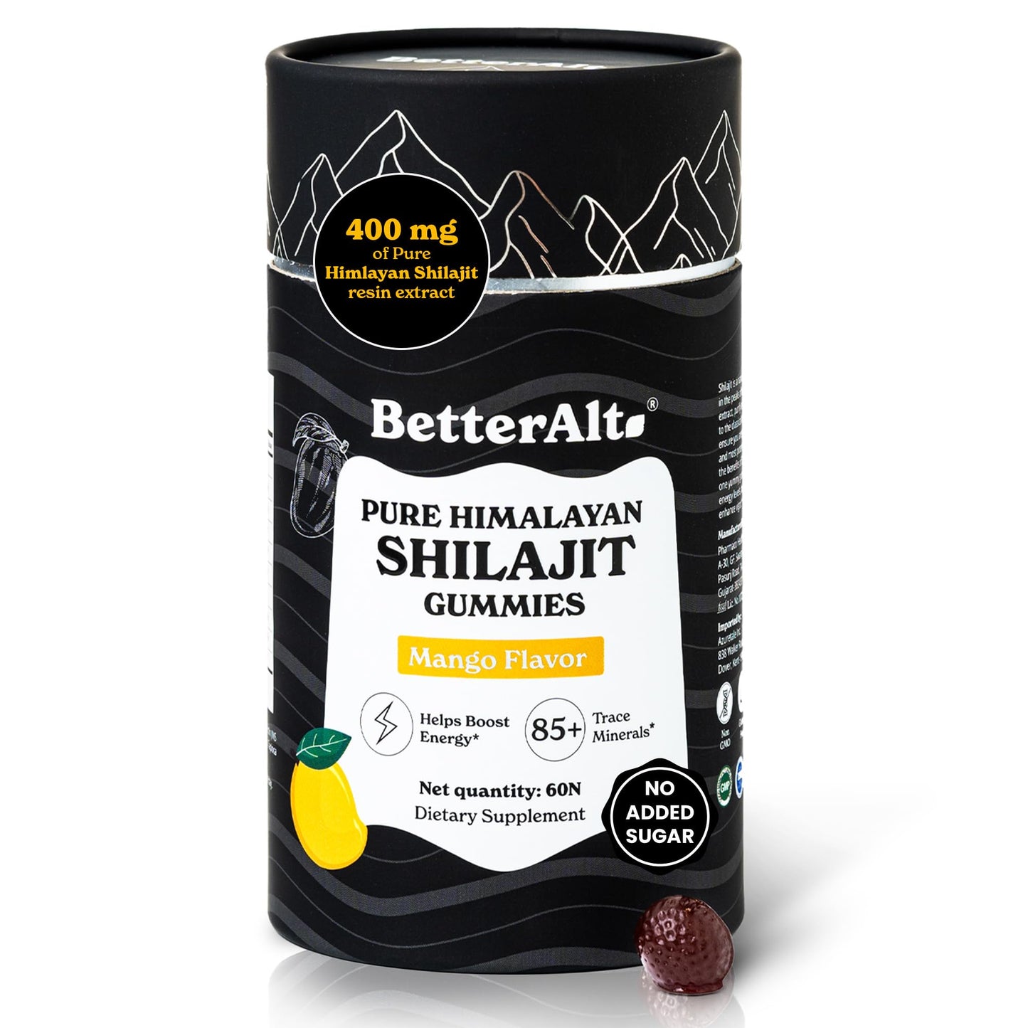 Better Alt Pure Himalayan Shilajit Capsule 60 Count