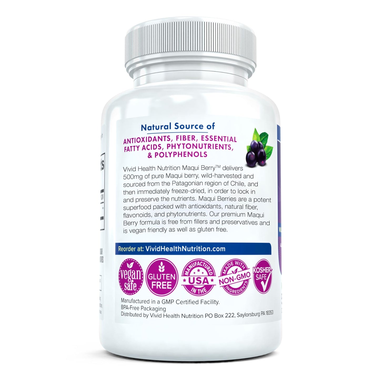 Vivid Health Nutrition Maqui Berry Extract Capsule 1 Count