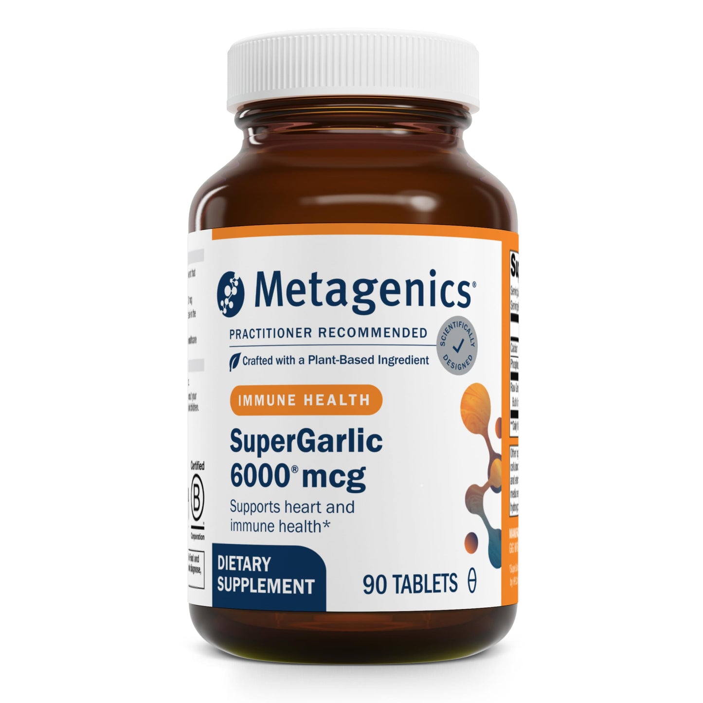 Metagenics SuperGarlic 6000, Heart & Immune Support, 90 Tablets