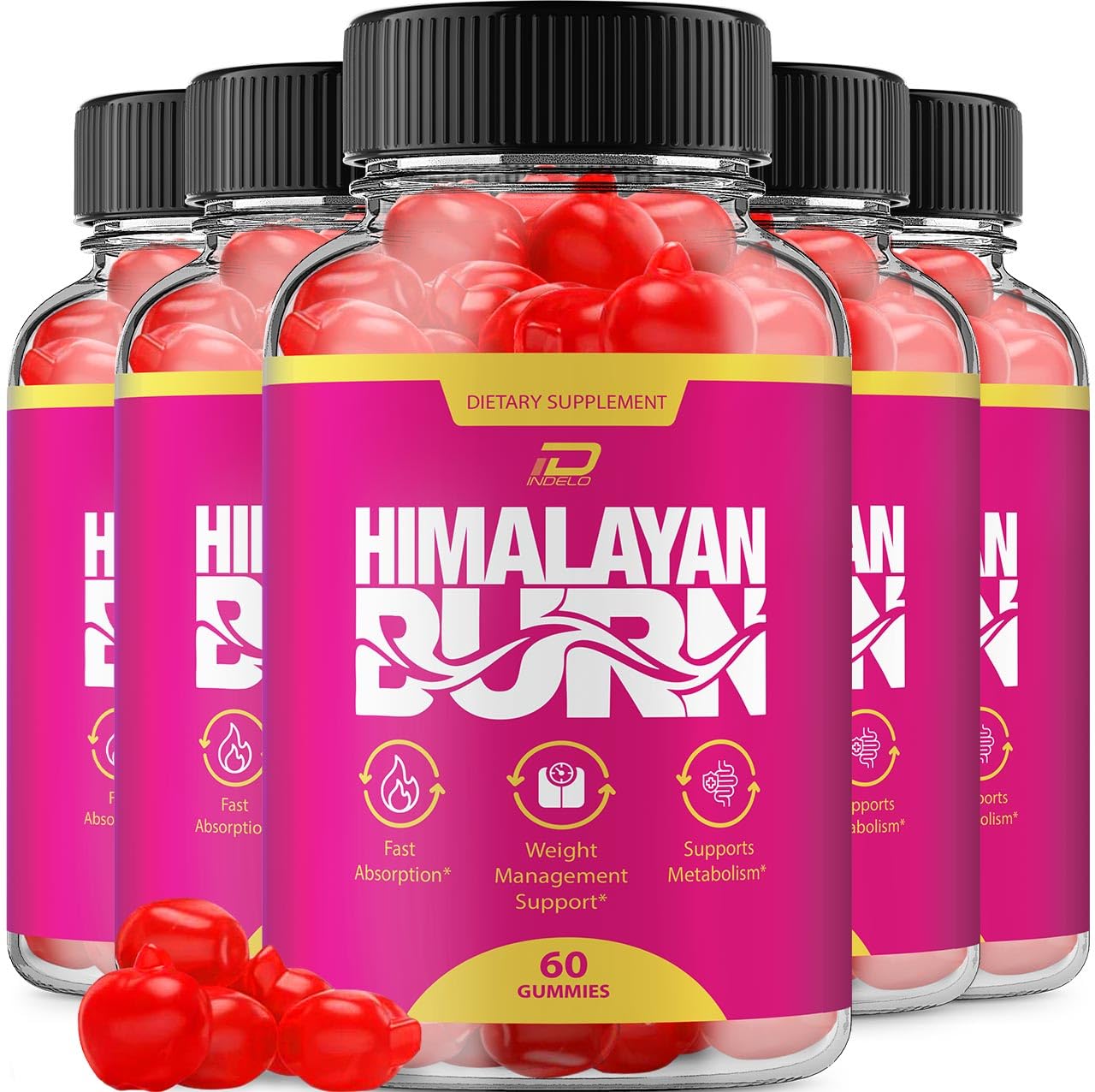 Indelo Himalayan Burn Gummies, 300 Gummies