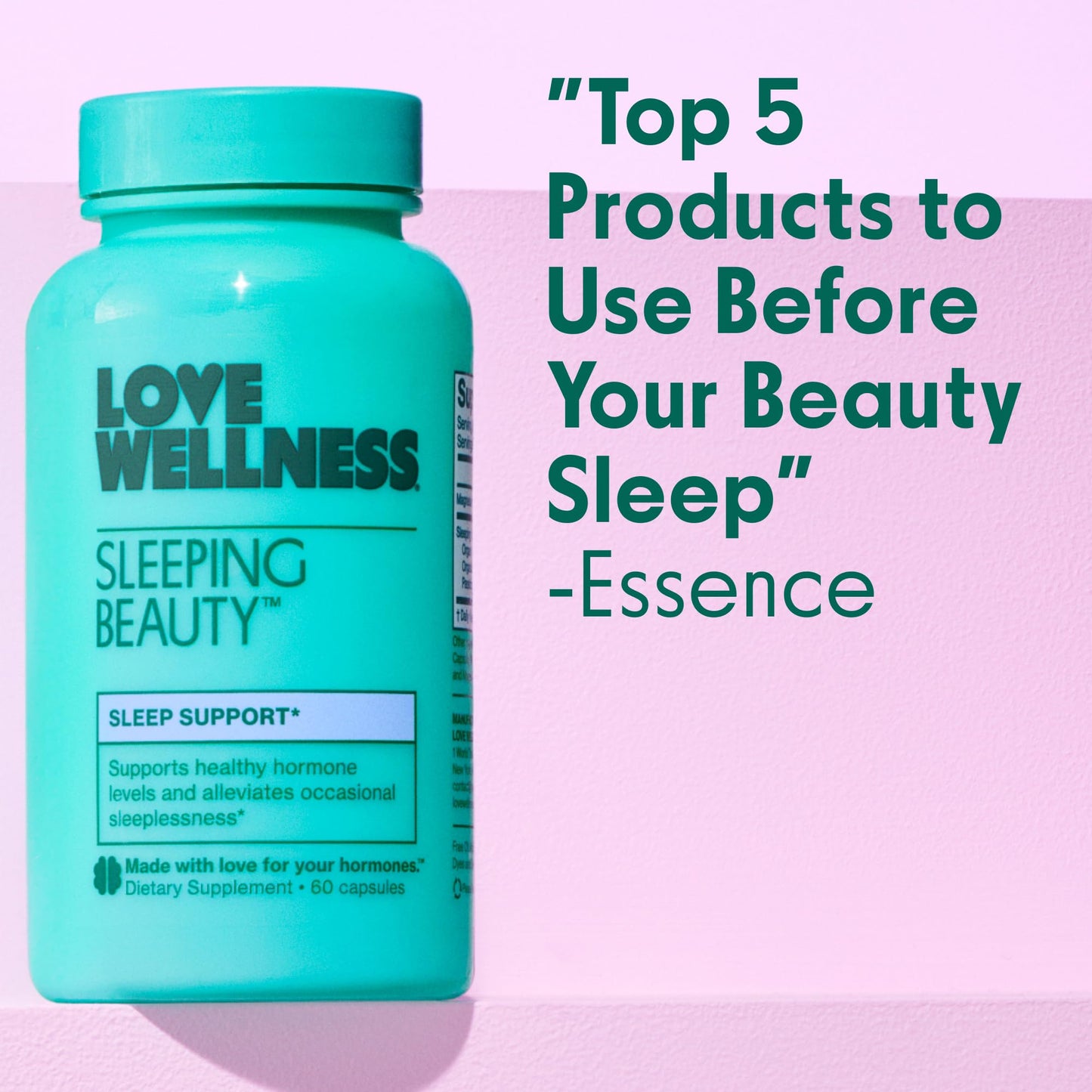 Love Wellness Sleeping Beauty Sleep Support, 60 Capsules