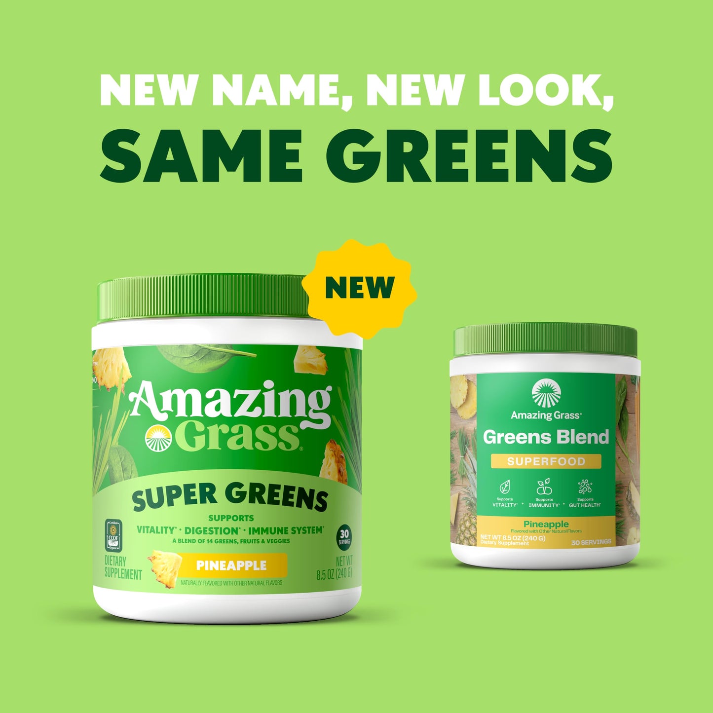 Amazing Grass Super Greens Powder Organic 8.5 Ounces