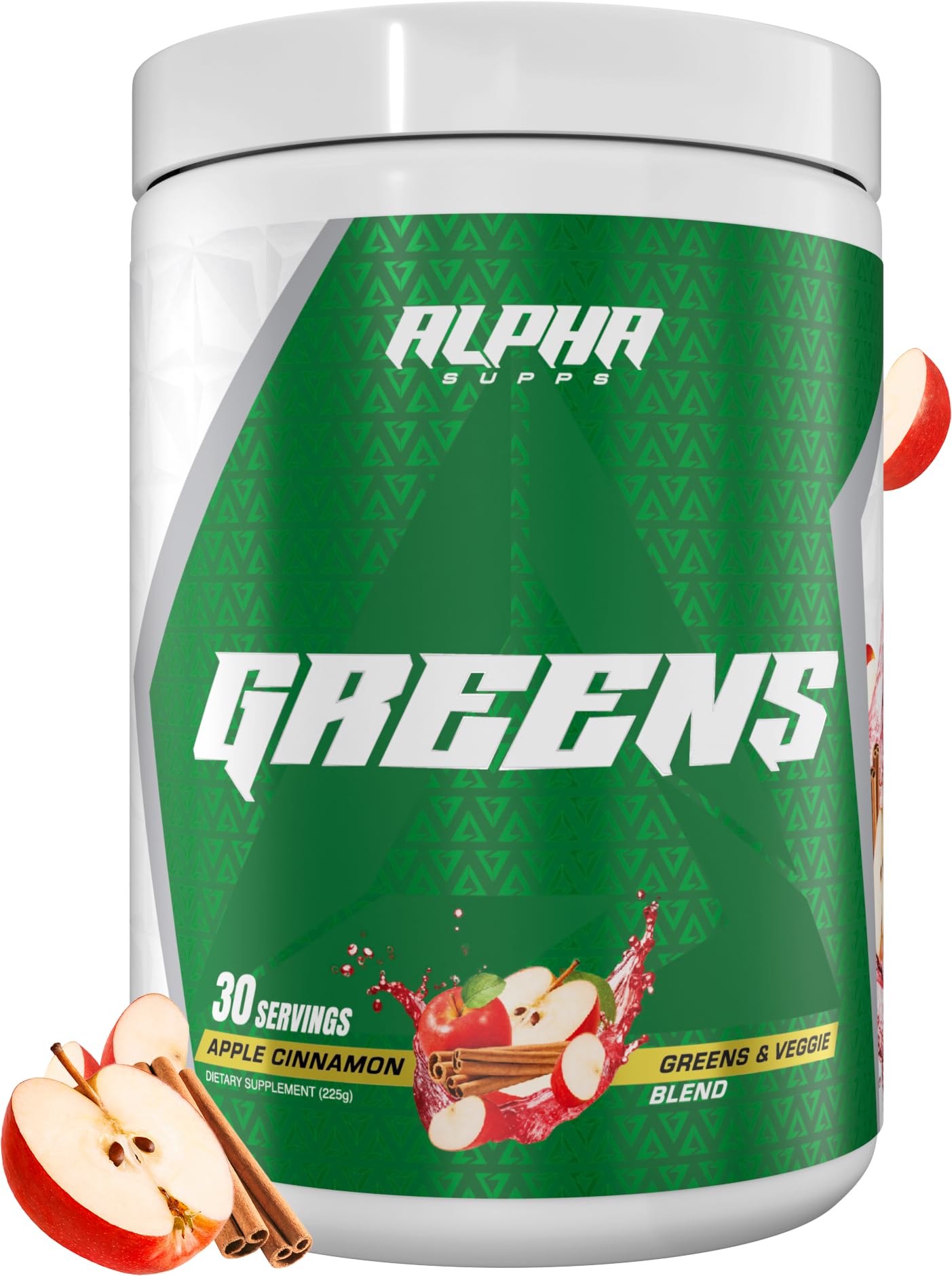 Alpha Supps Alpha Greens Supplement Powder 7.94 Ounce