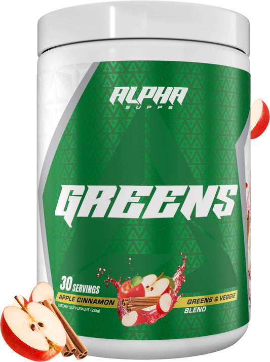 Alpha Supps Alpha Greens Supplement Powder 7.94 Ounce