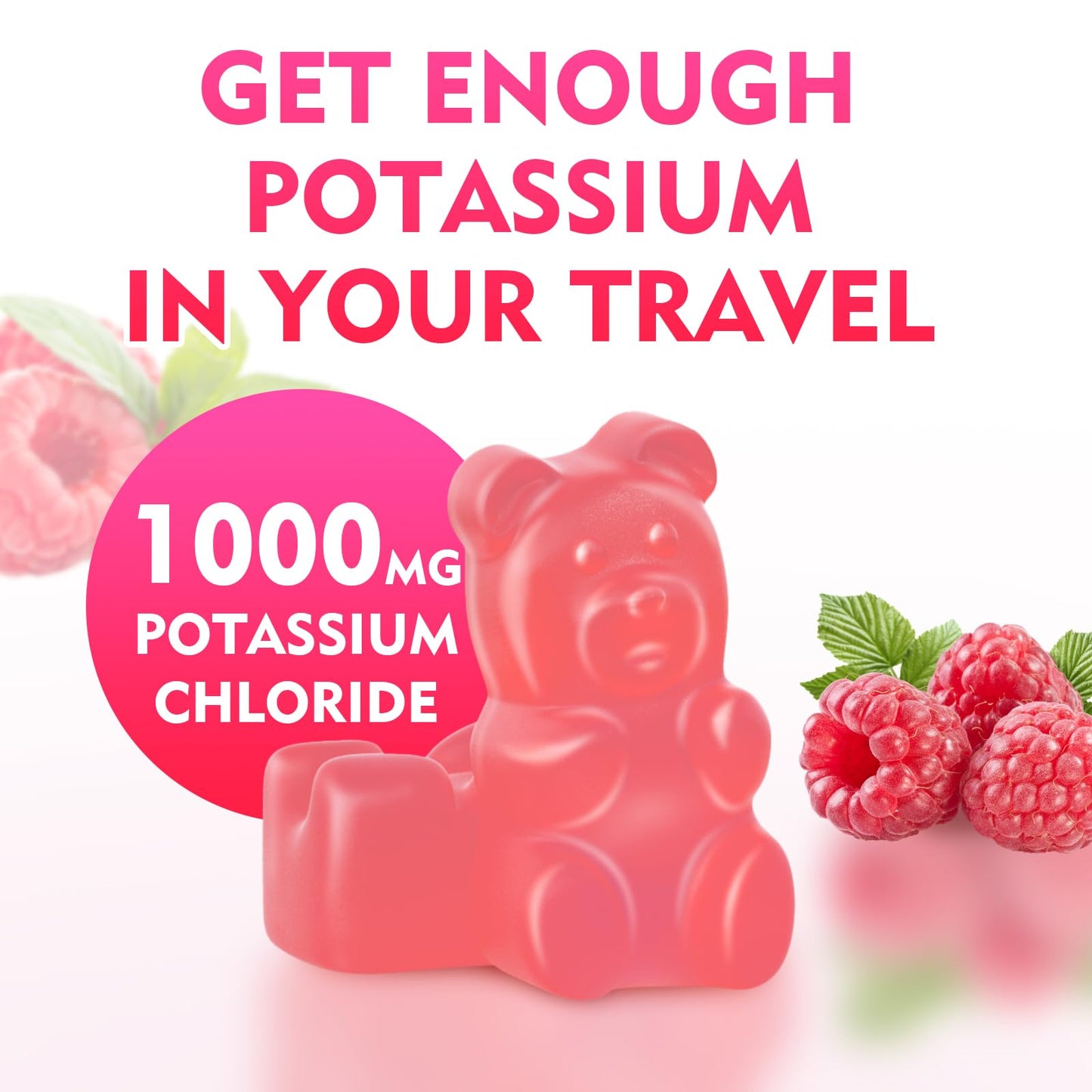 MEENCCD Potassium Gummies 120 Count