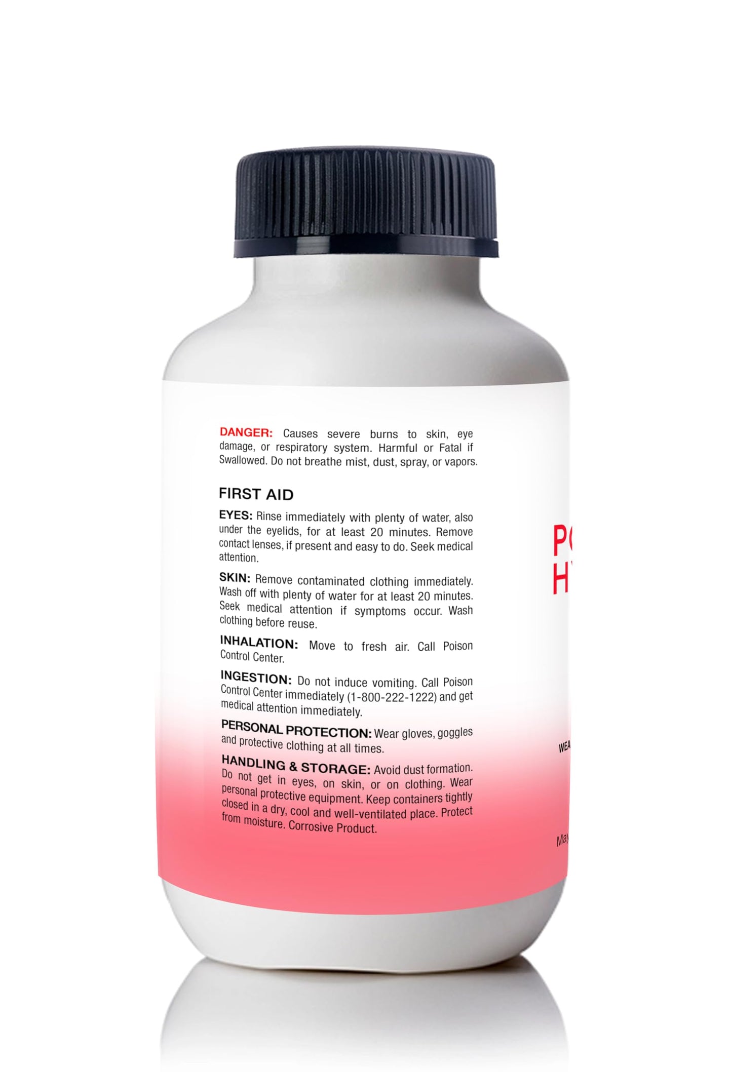 Florida Laboratories Potassium Hydroxide 90% Pure Food Grade Caustic Potash USP Powder 64 Ounce