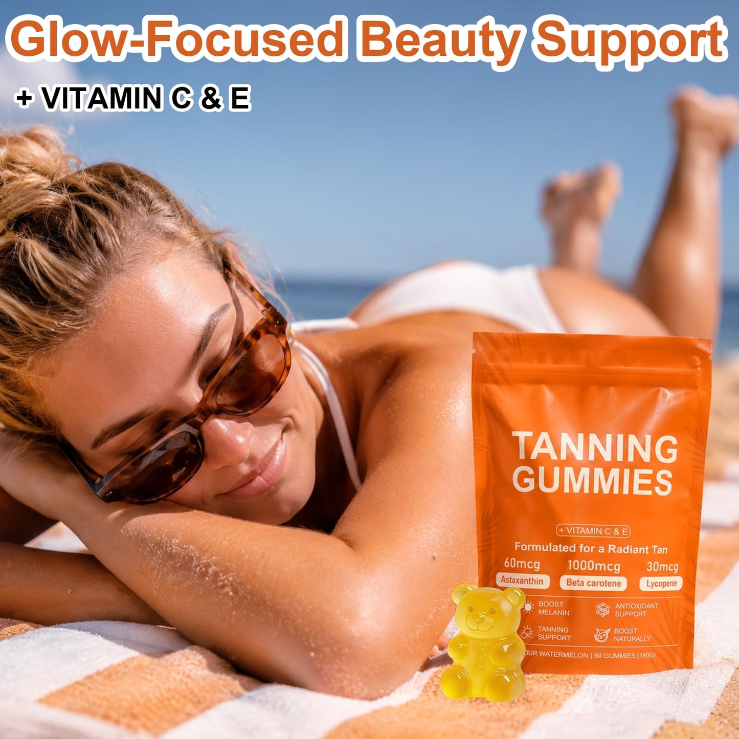 OUXDOXZ Tanning Gummies 60 Gummies
