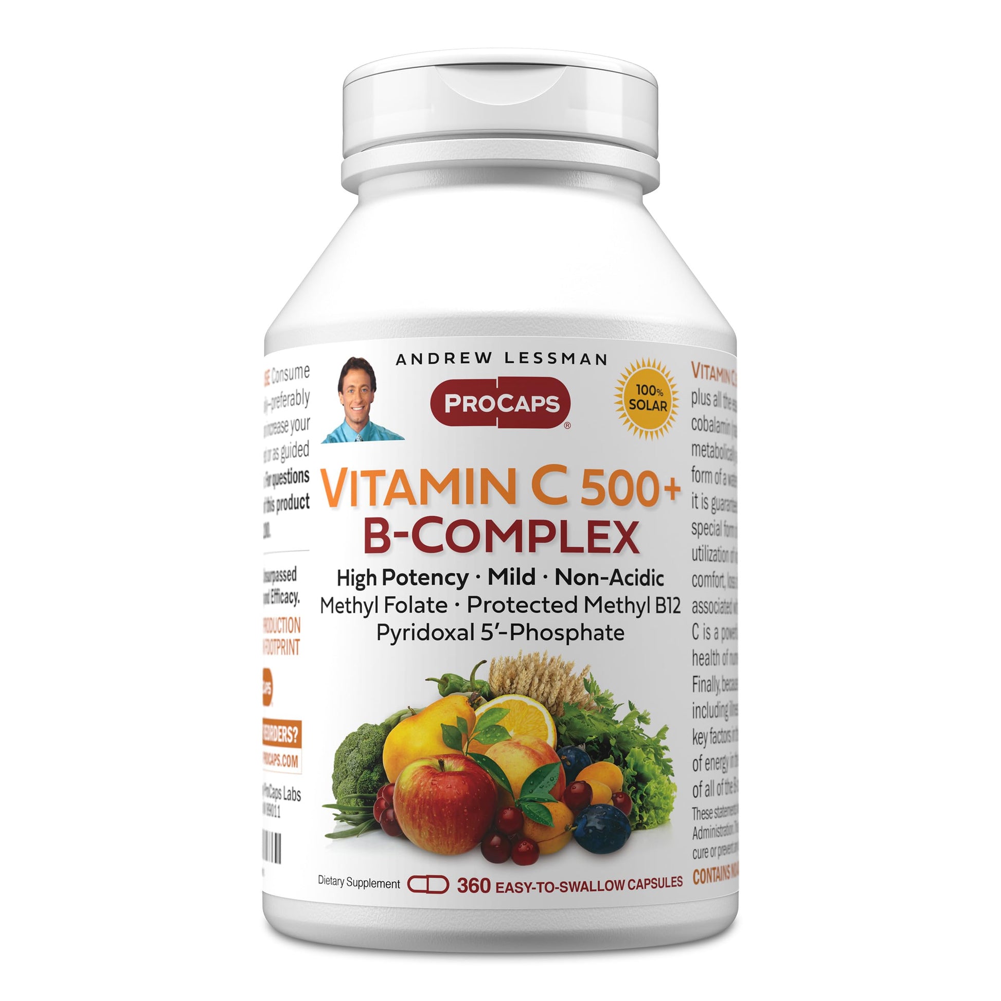 ANDREW LESSMAN Vitamin C 500 Plus B-Complex 360 Capsules