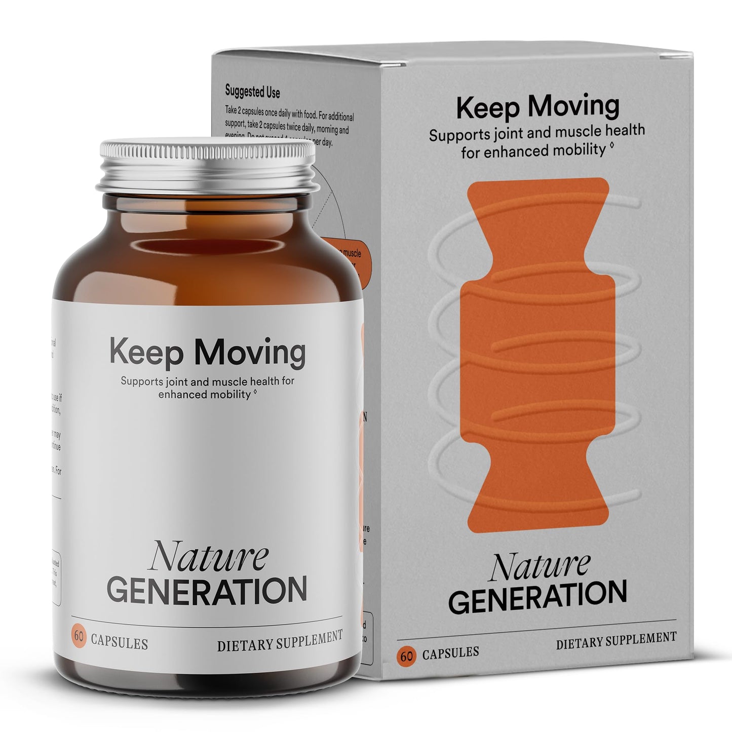 Nature Generation USDA Organic Turmeric Curcumin with Black Pepper & Boswellia Extract Capsules, High Absorption, Joint Comfort & Mobility, 60 Capsules