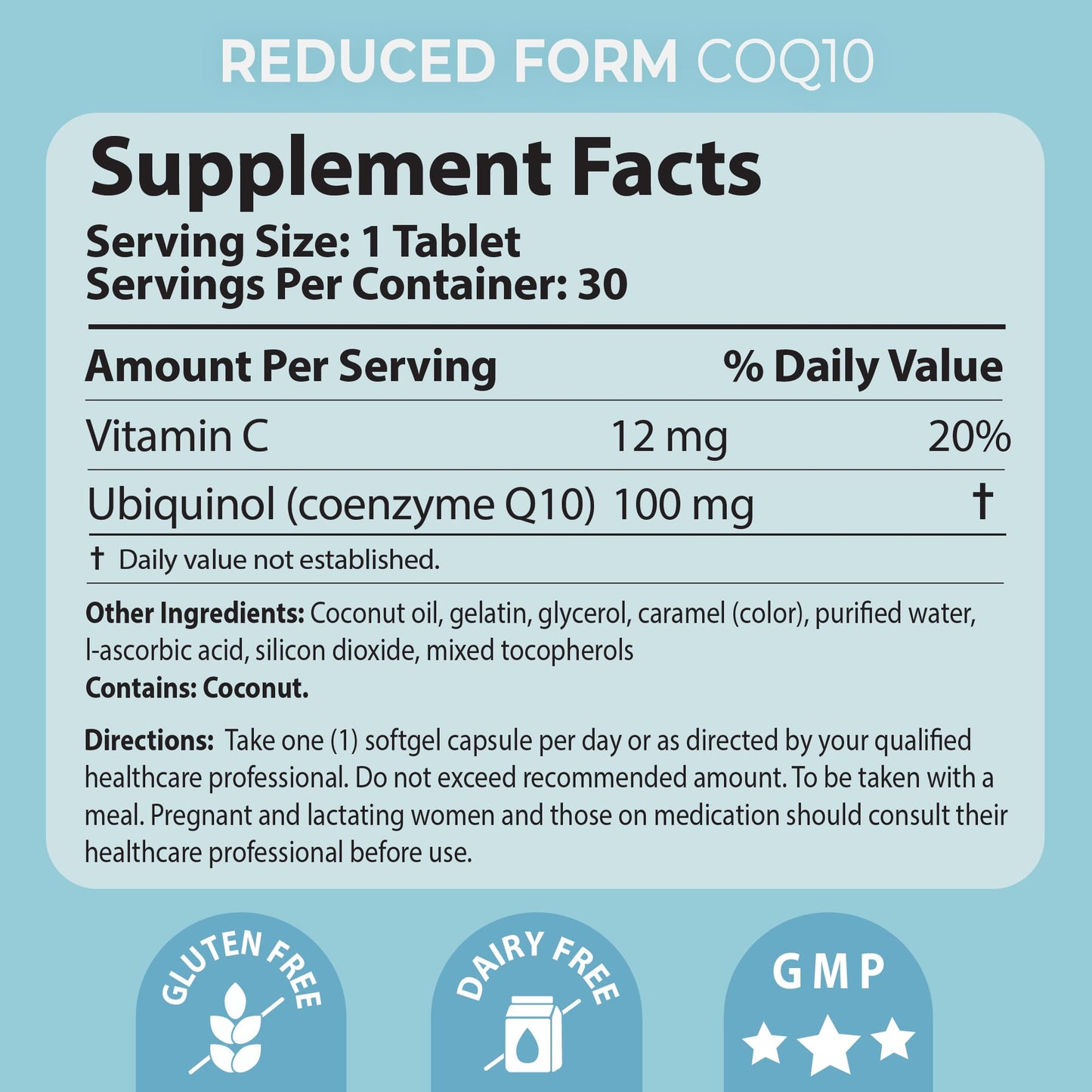 Pharma Nord CoQ10 Ubiquinol 100 mg Softgels, 90 Count