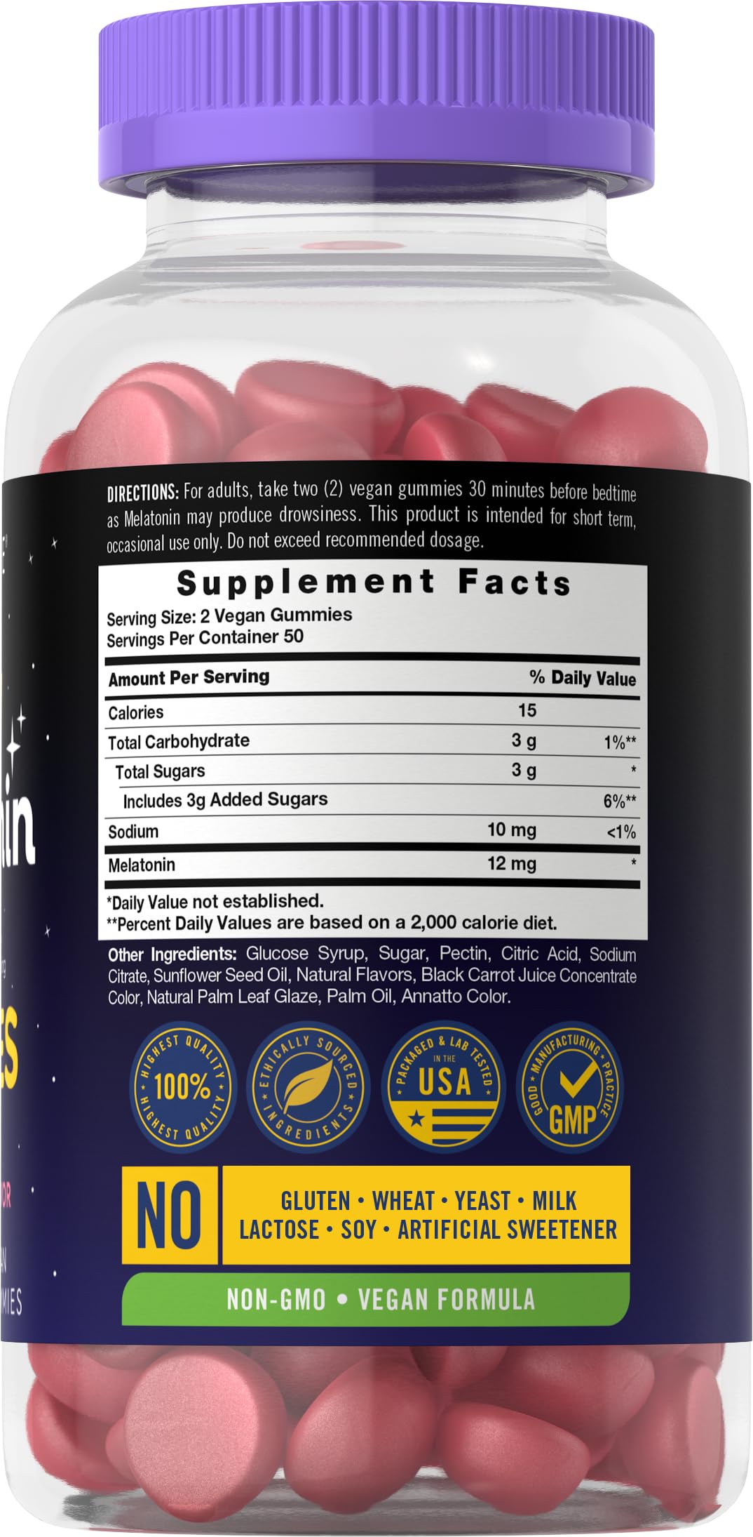 Carlyle Melatonin Gummy 12mg 100 Count