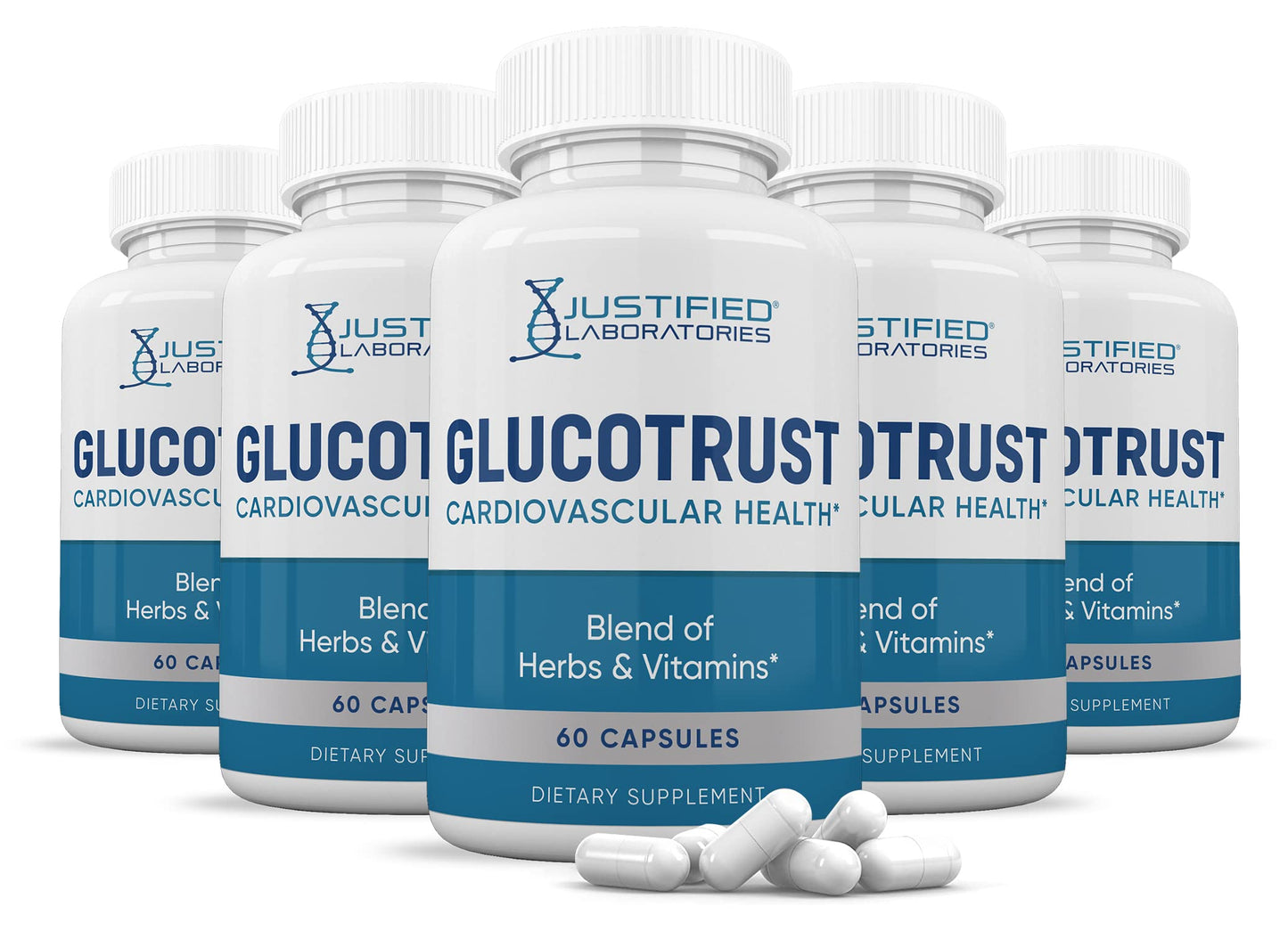 Justified Laboratories Glucotrust Advanced Formula 688MG Supplement Capsule 300 Capsules