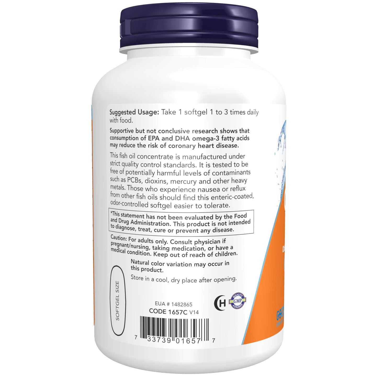 NOW Foods Omega-3 180 EPA / 120 DHA Softgels 180