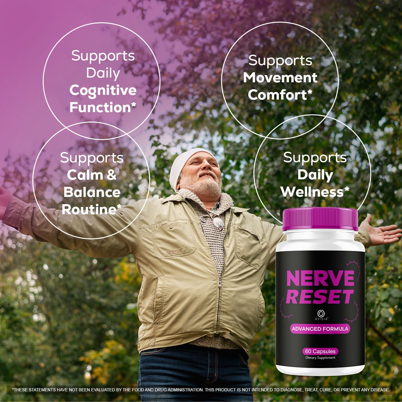 OVICIA Nerve Reset Capsules 180 Capsules