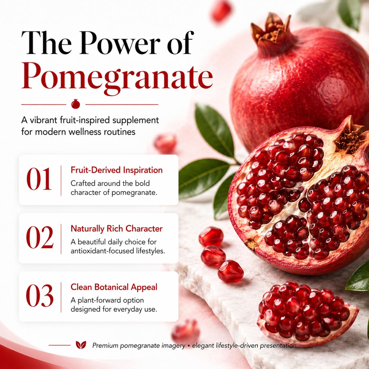 ZHPRXE Pomegranate Extract Capsules, 700mg Per Serving, Antioxidant Support, 60 Capsules