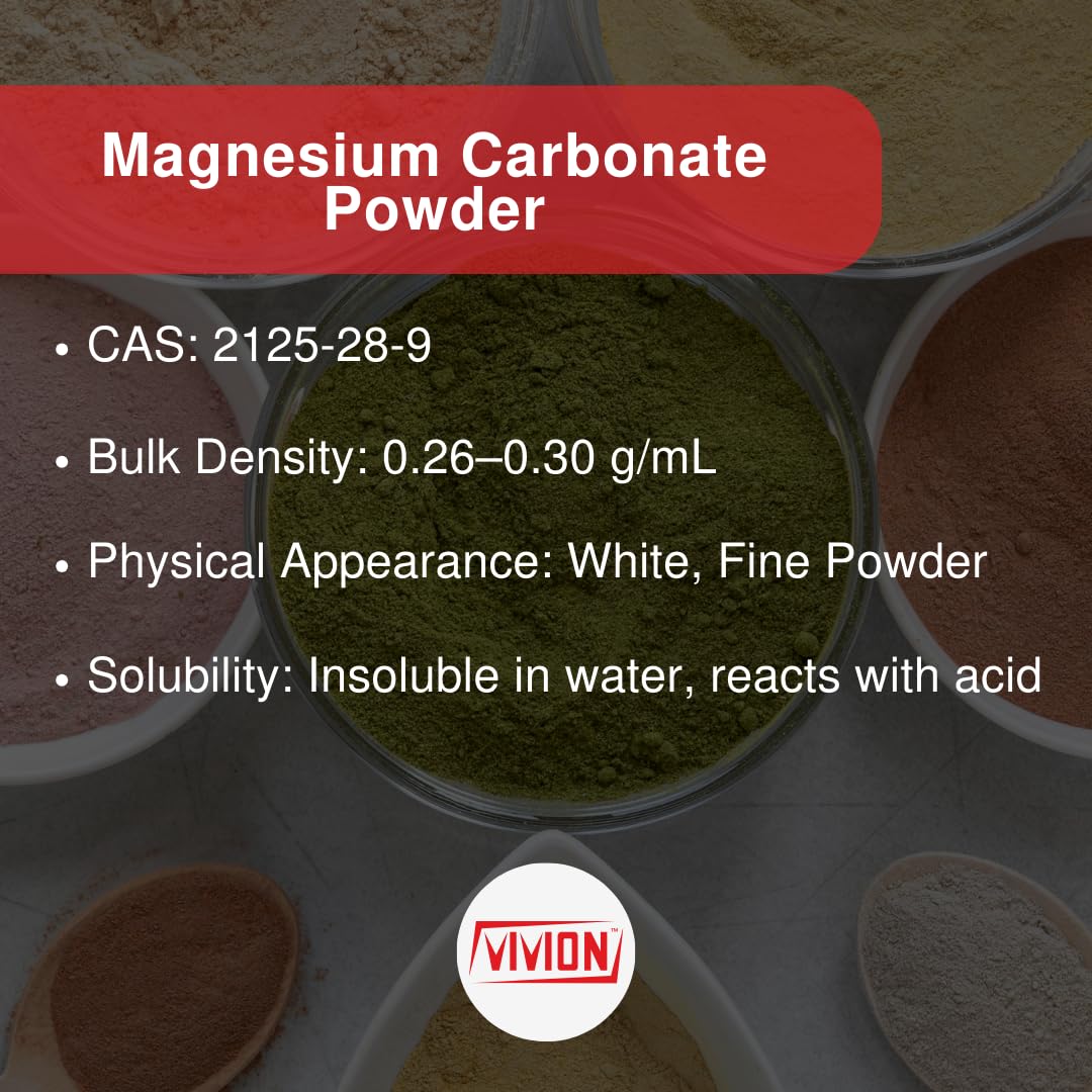 Vivion Magnesium Carbonate Light USP Powder, 880 Ounce