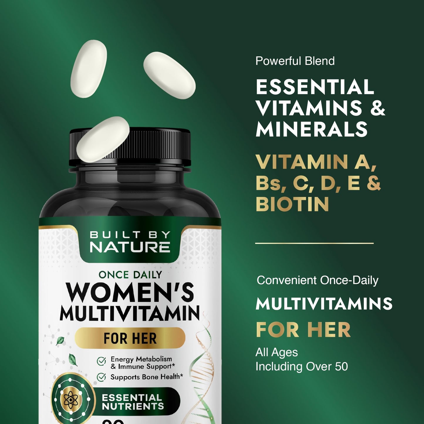 Built by Nature Multivitamin for Women 90 Tablets