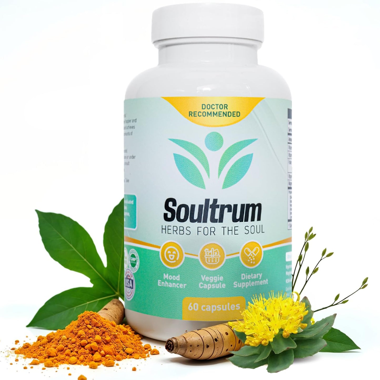 Soultrum Mood Support Supplement Capsule, 60 Capsules