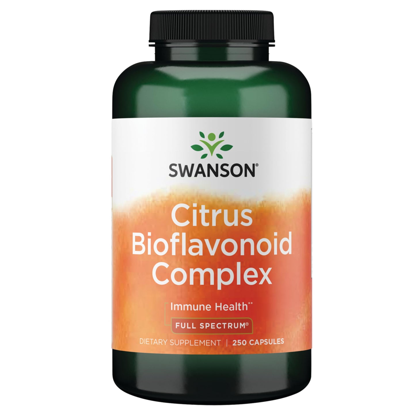 Swanson Full Spectrum Citrus Bioflavonoid Complex Immune and Antioxidant Supplement for Adults Seeking Enhanced Vitamin C Absorption - 50% Standardized, 250 Capsules