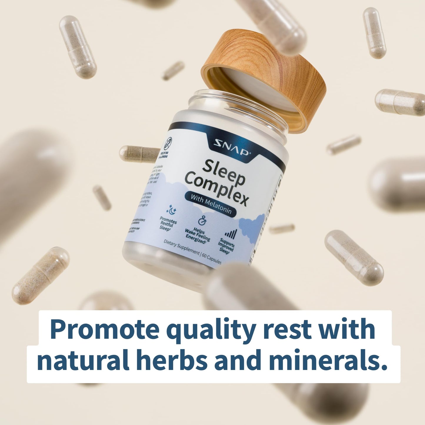 Snap Supplements Sleep Complex Capsules, 60 Capsules