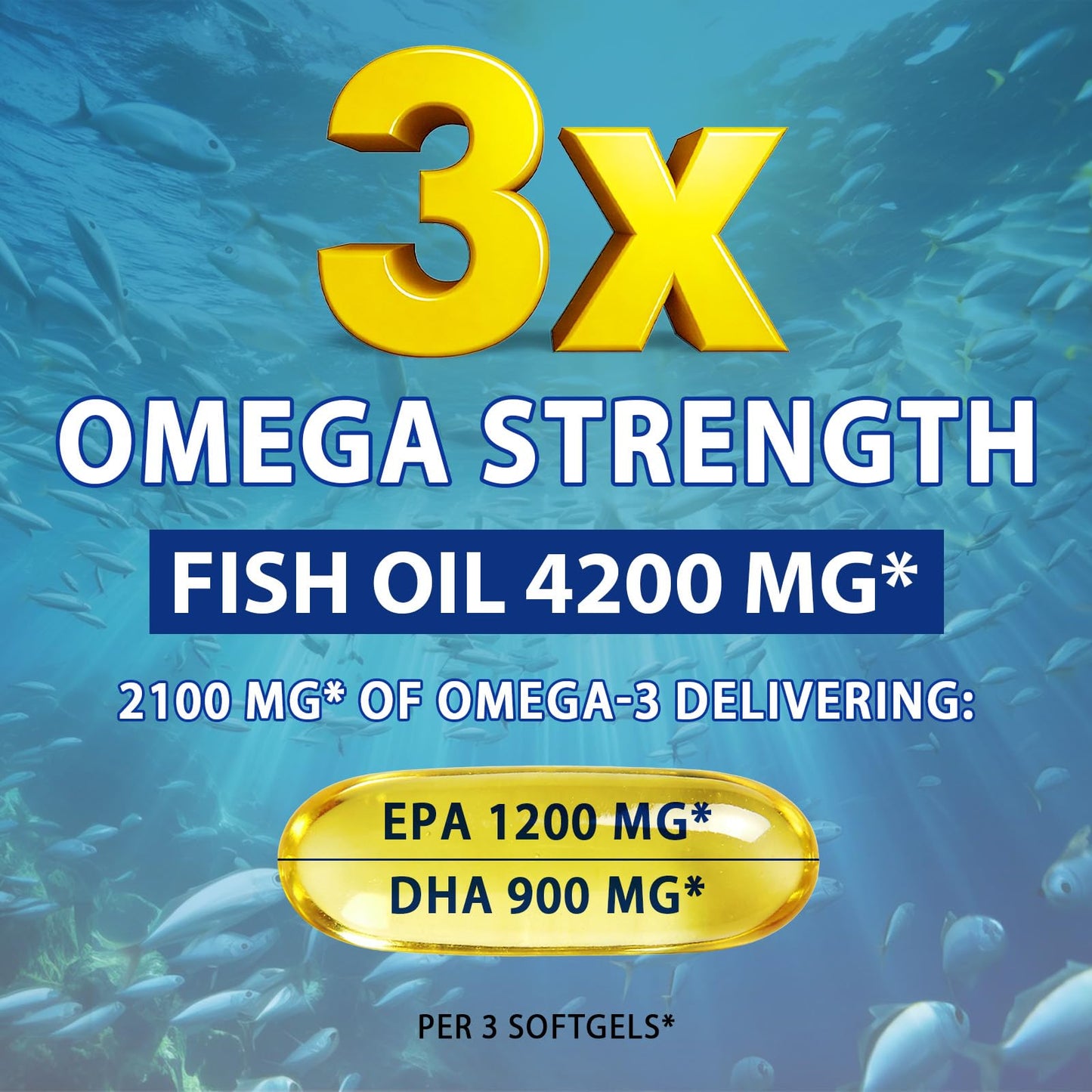 bnHUlMXw Omega 3 Fish Oil Supplements 240 Softgels
