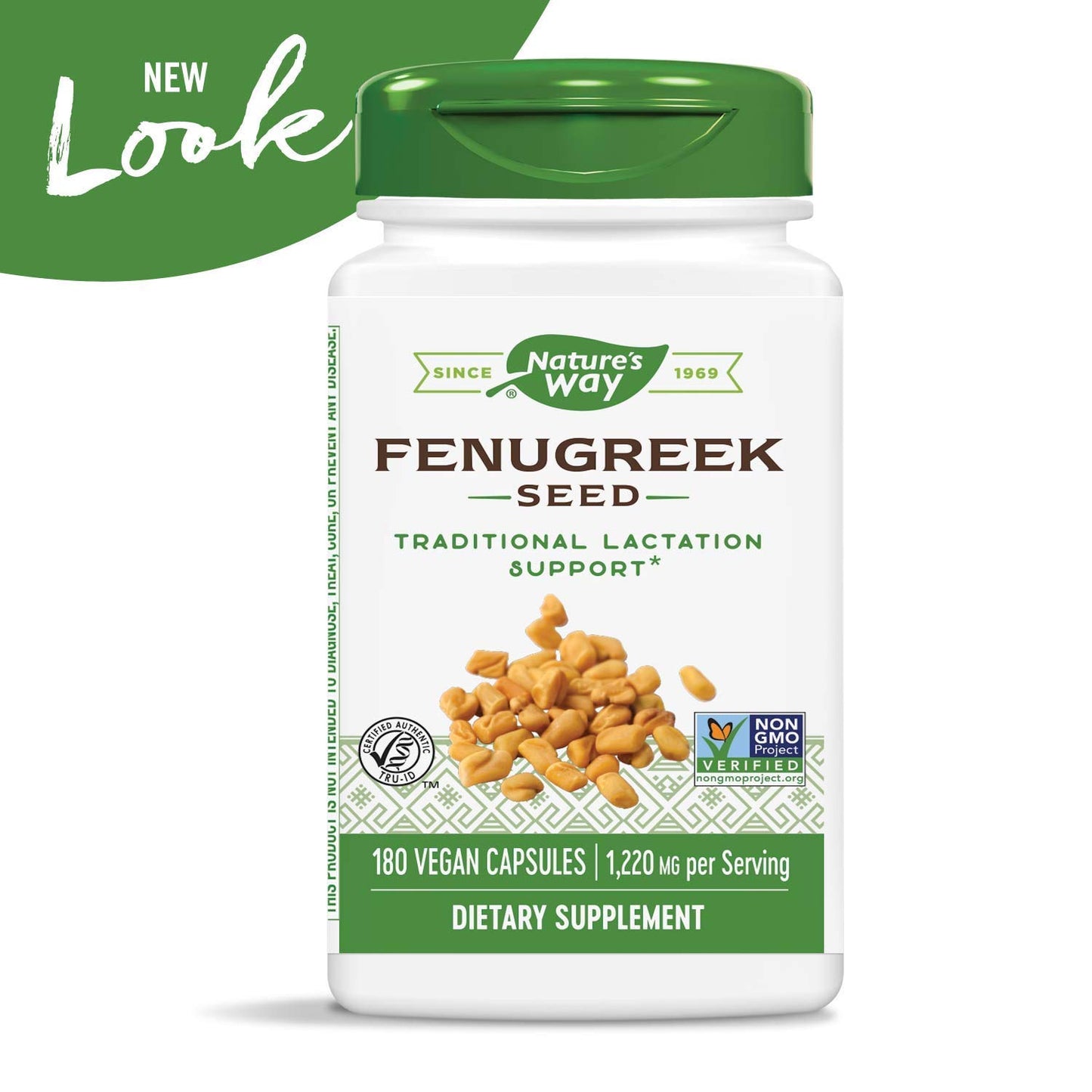 Nature's Way Fenugreek Seed 610 mg Capsules, 180 Count