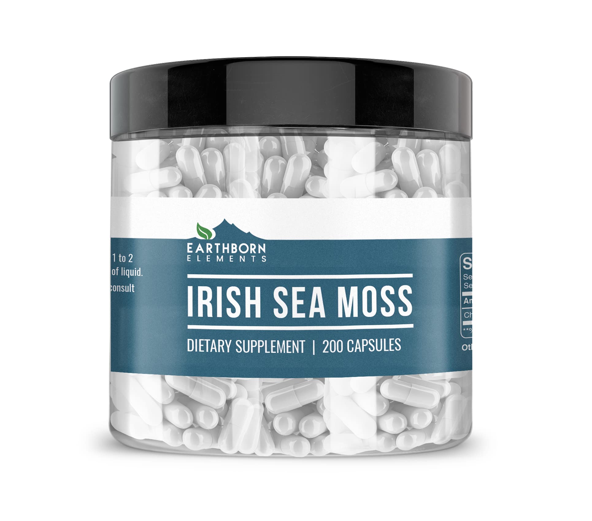 Earthborn Elements Irish Sea Moss Capsules 200 Count