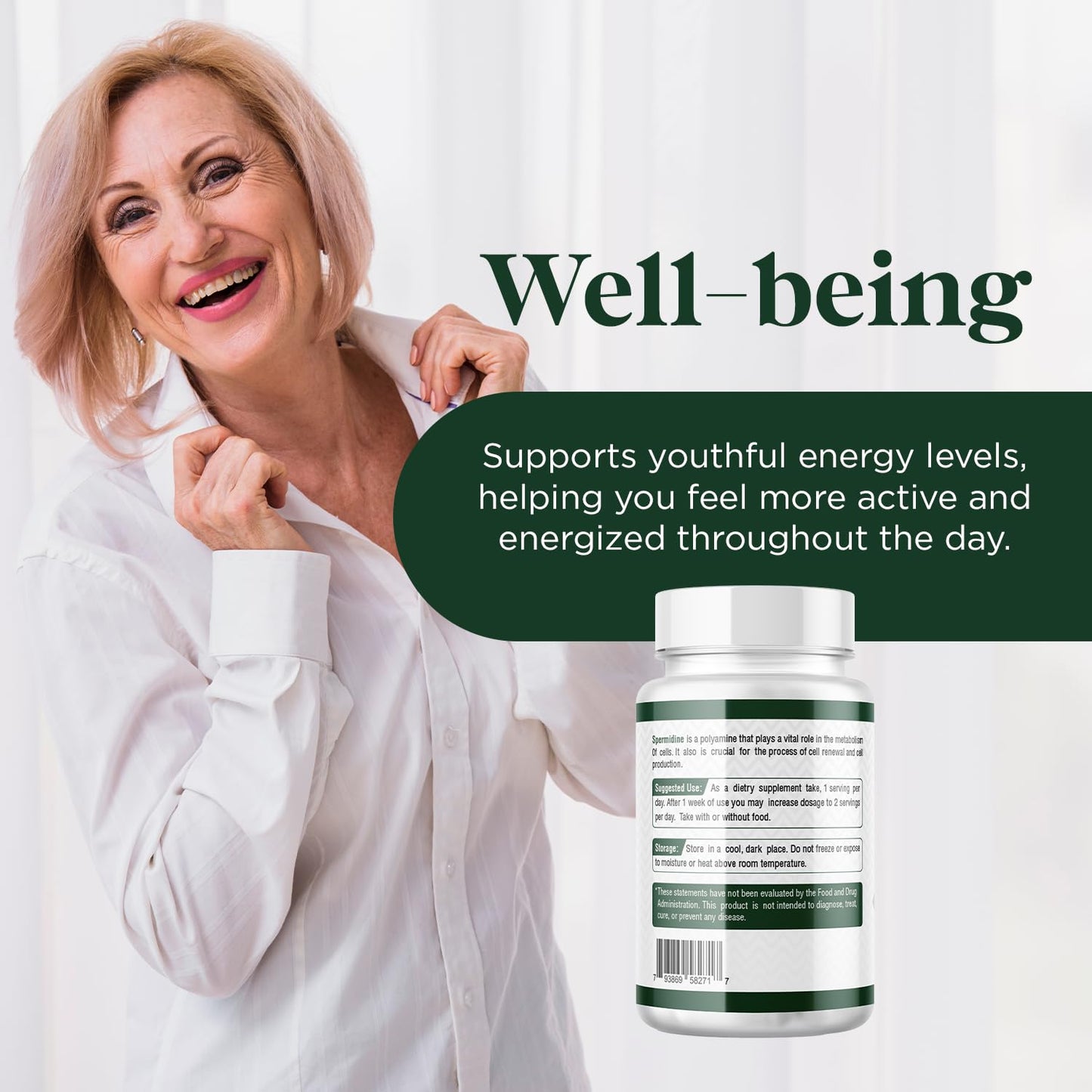 Probase Nutrition Spermidine Capsule 120 Capsules