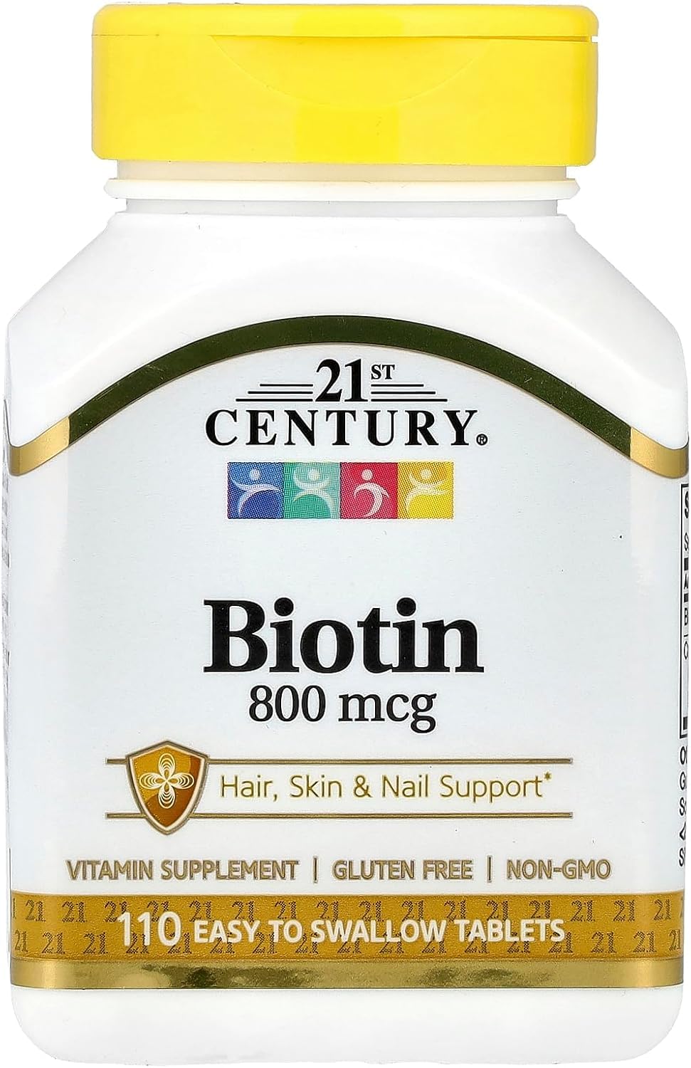 21st Century Biotin 800 mcg Tablet, 220 Tablets