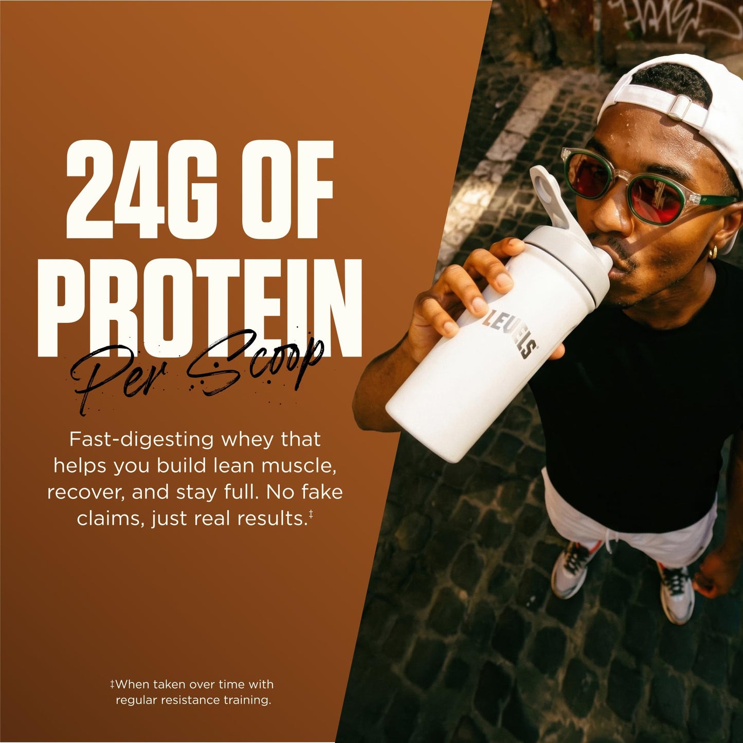 Levels Nutrition Grass Fed Whey Protein Powder, 32 Servings
