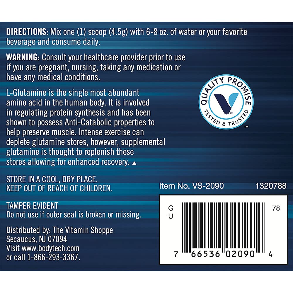 BodyTech Glutamine Powder 11.12 oz