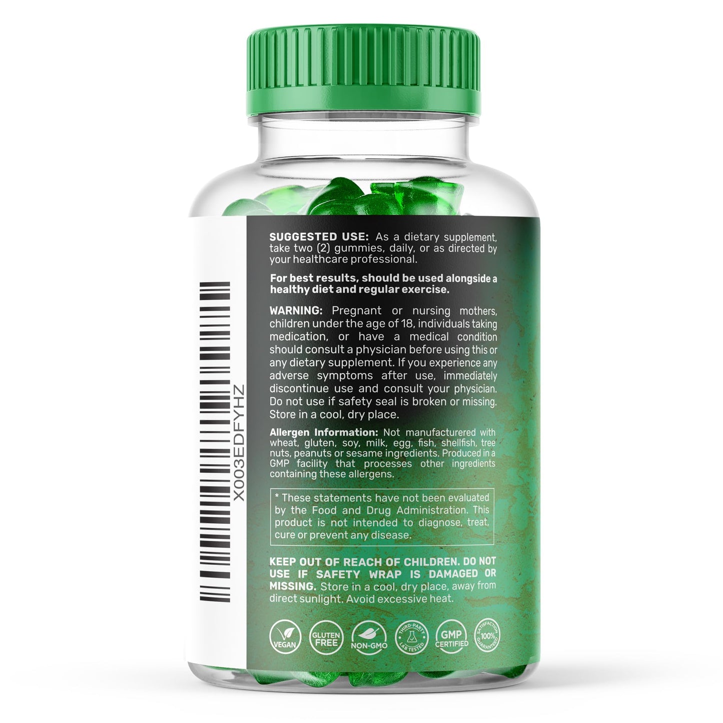 WELLNESS LABSRX Sea Moss Gummies, 90 Count