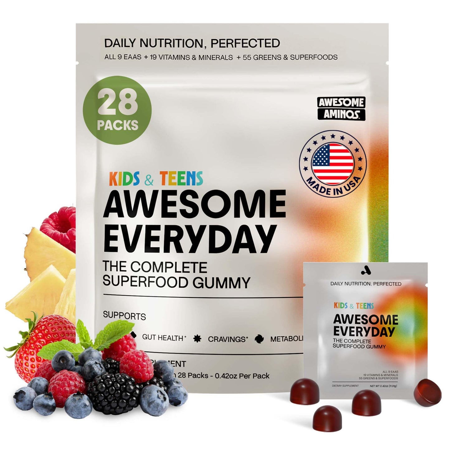 Awesome Aminos Everyday Essential Nutrition Gummy 28 Count