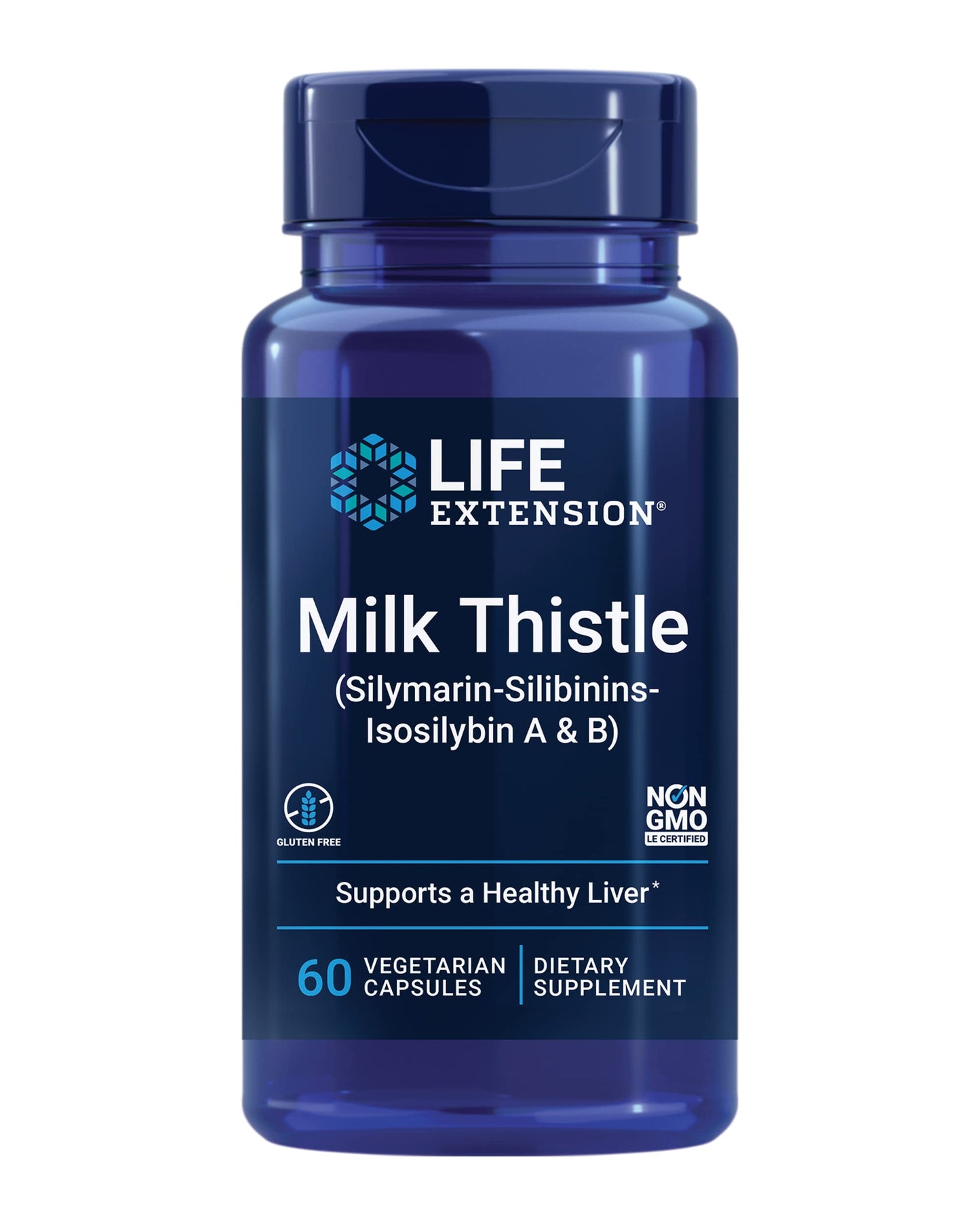 Life Extension Milk Thistle Capsules, 60 Capsules