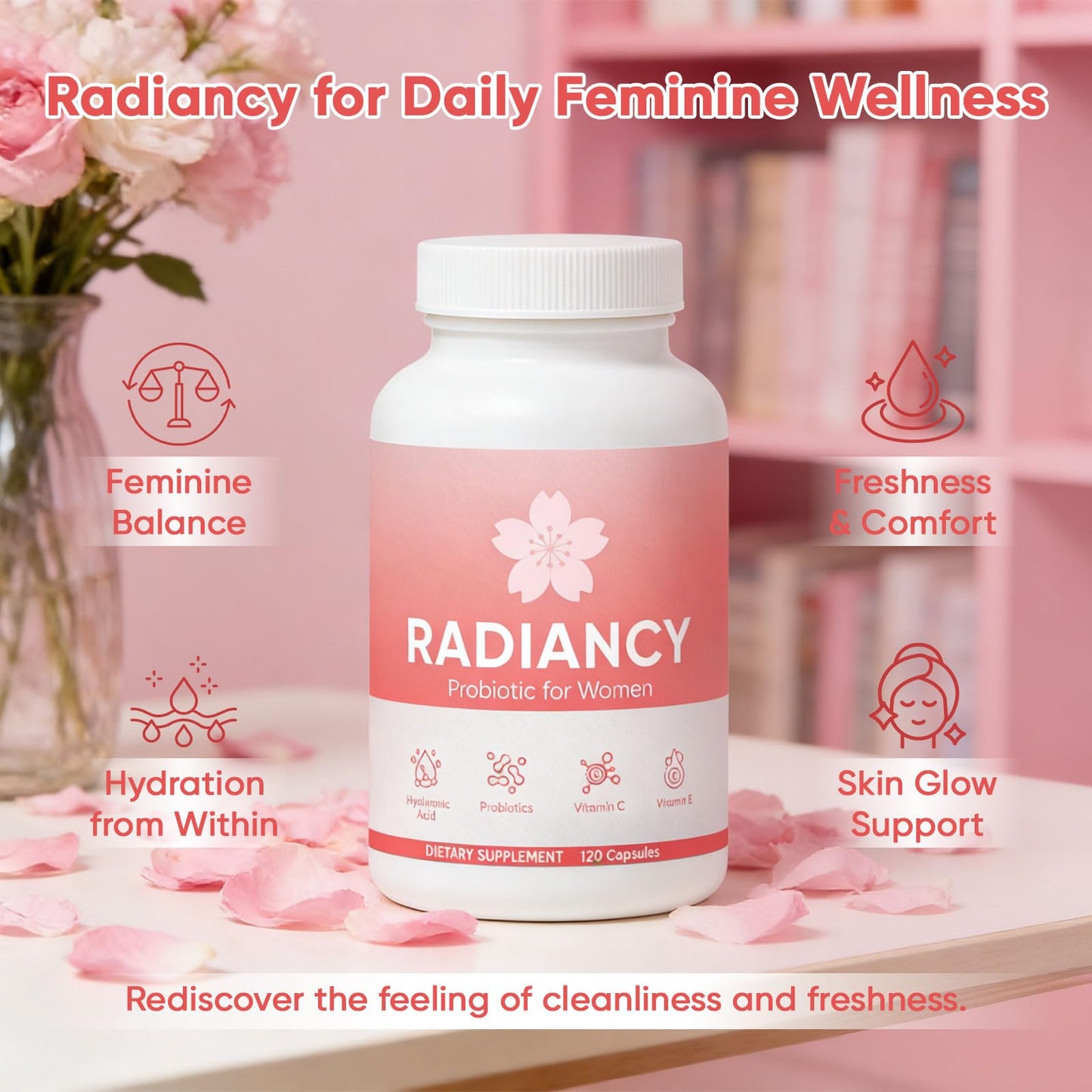 TOGOLIUN Radiancy Probiotic for Women Vaginal Health Capsule, 1 Count